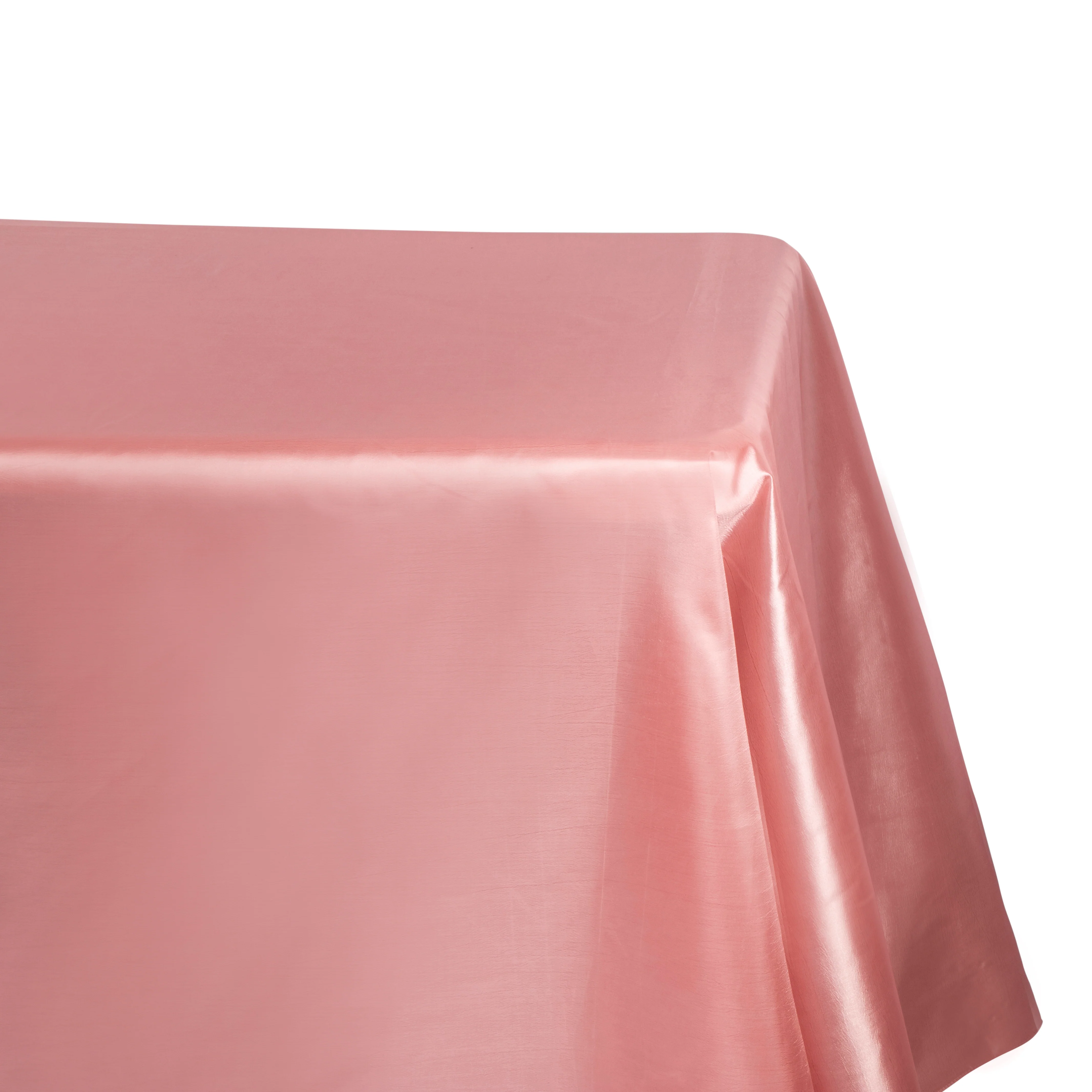 Taffeta Tablecloth 90"x132" Rectangular - Dusty Rose/Mauve - Image 2