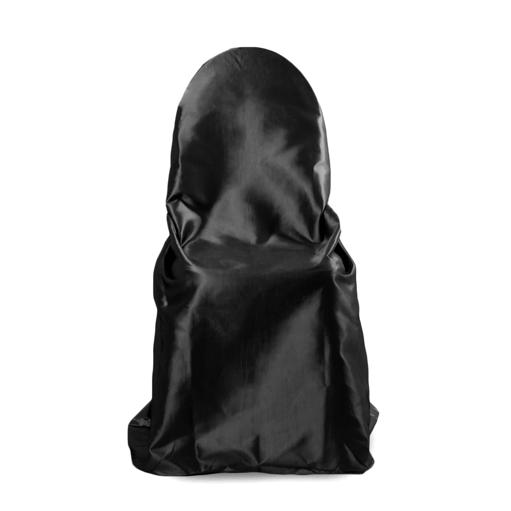 Taffeta Universal Self Tie Chair Cover - Black - Image 4