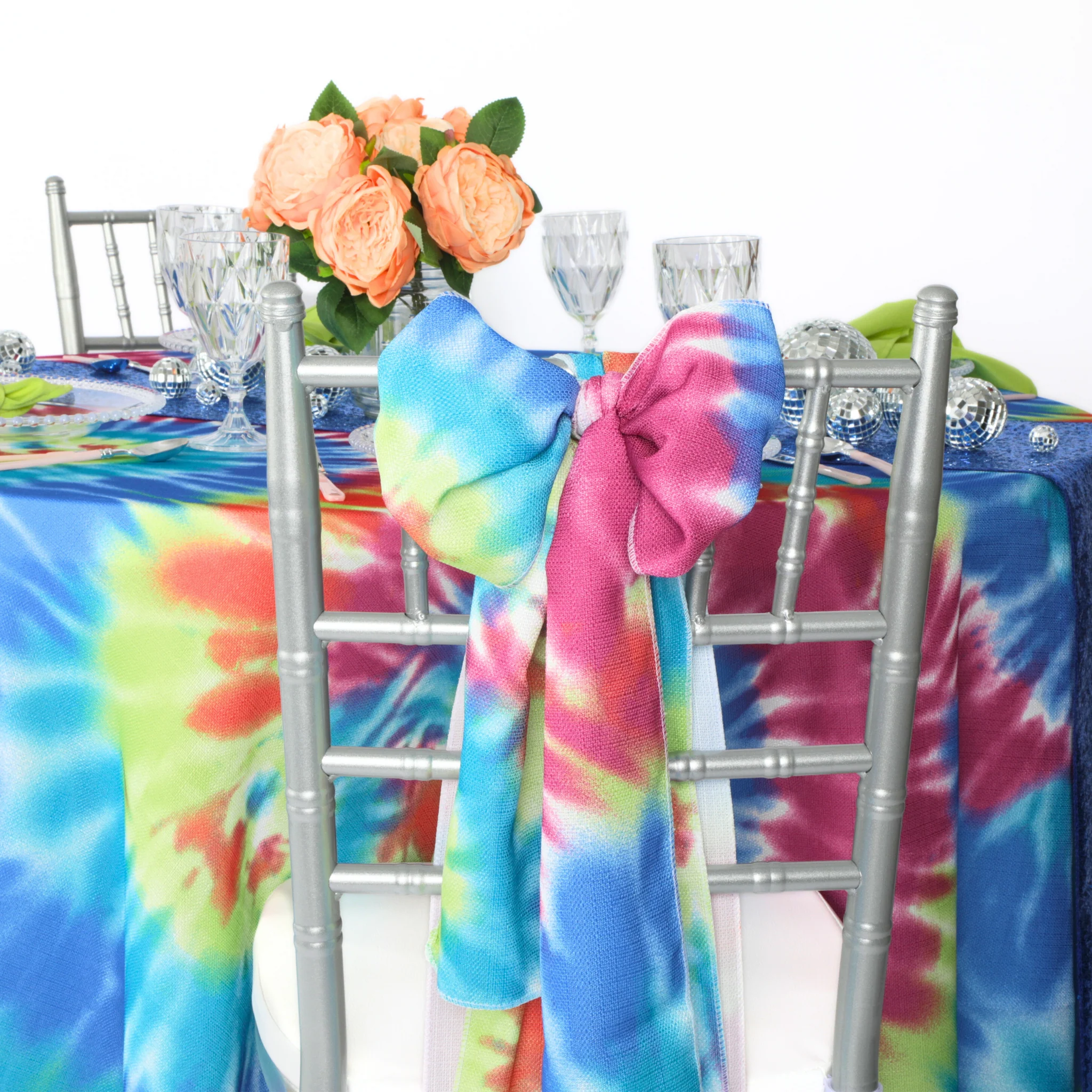 Tie-Dye Chair Sash 7"x108" - Image 2