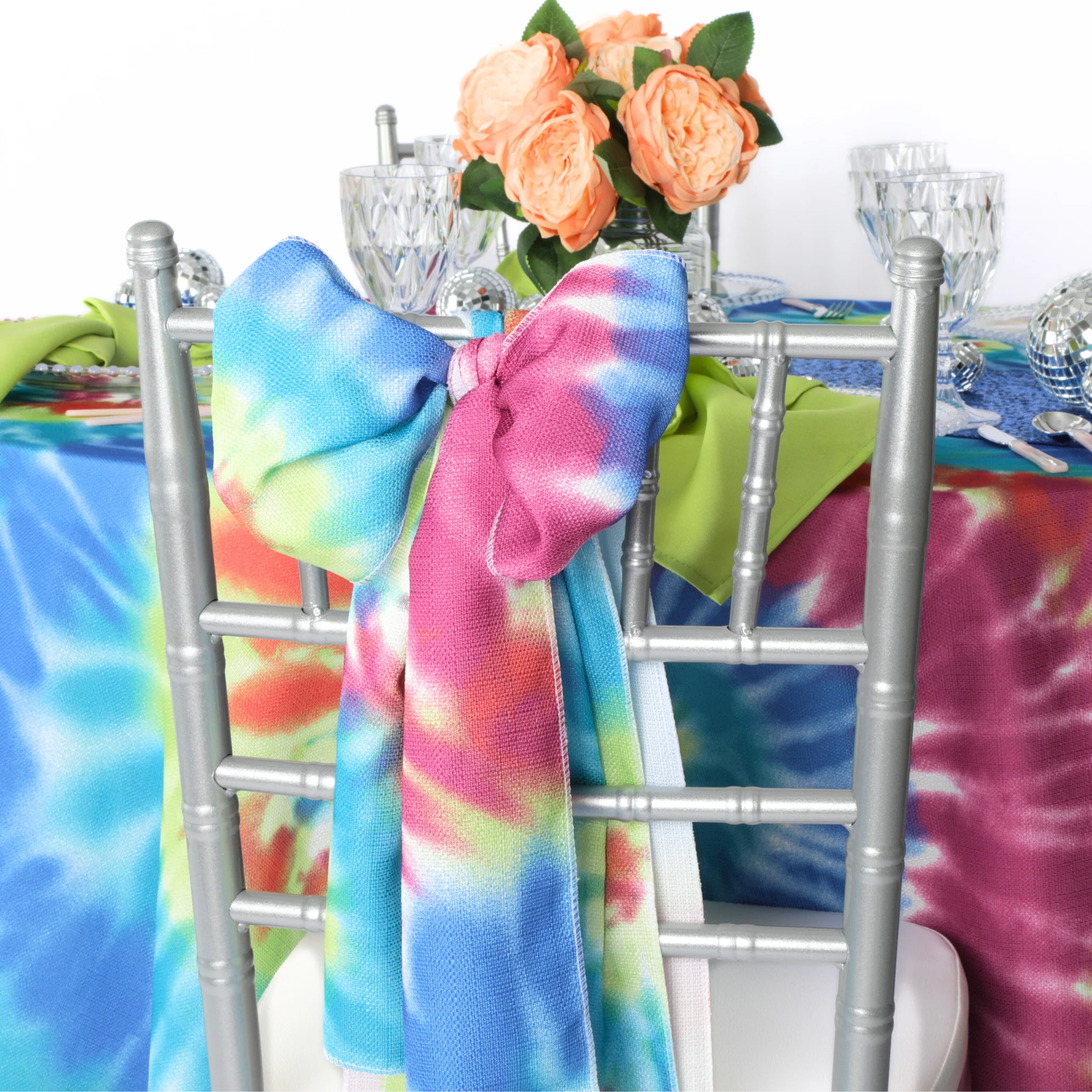 Tie-Dye Chair Sash 7"x108" - Image 3