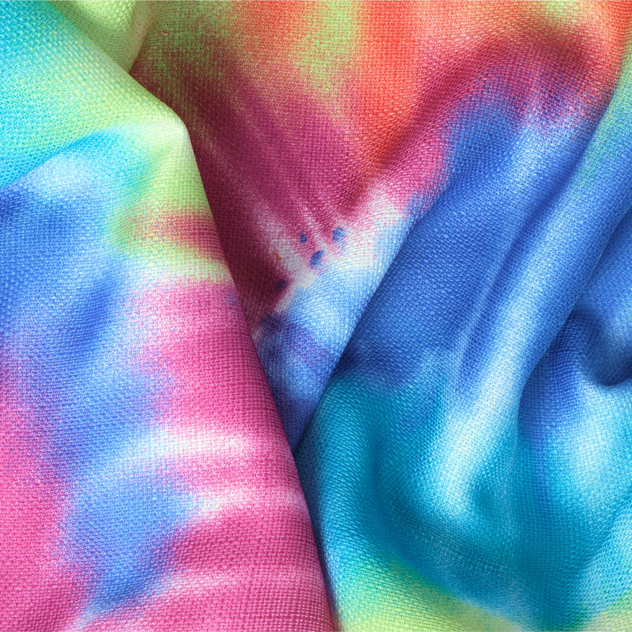 Tie-Dye Polyester 90"x132" Rectangular Tablecloth - Image 5
