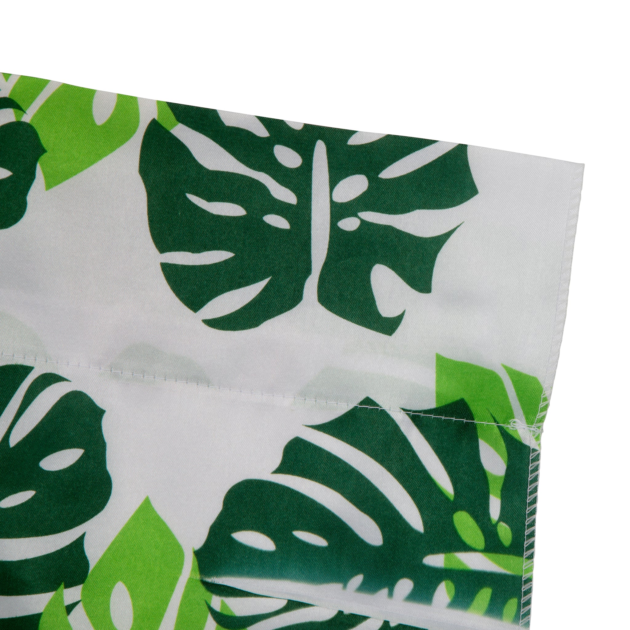 Tropical Palm Leaf Satin 10ft H x 58"W Backdrop Panel/Drape - Image 3