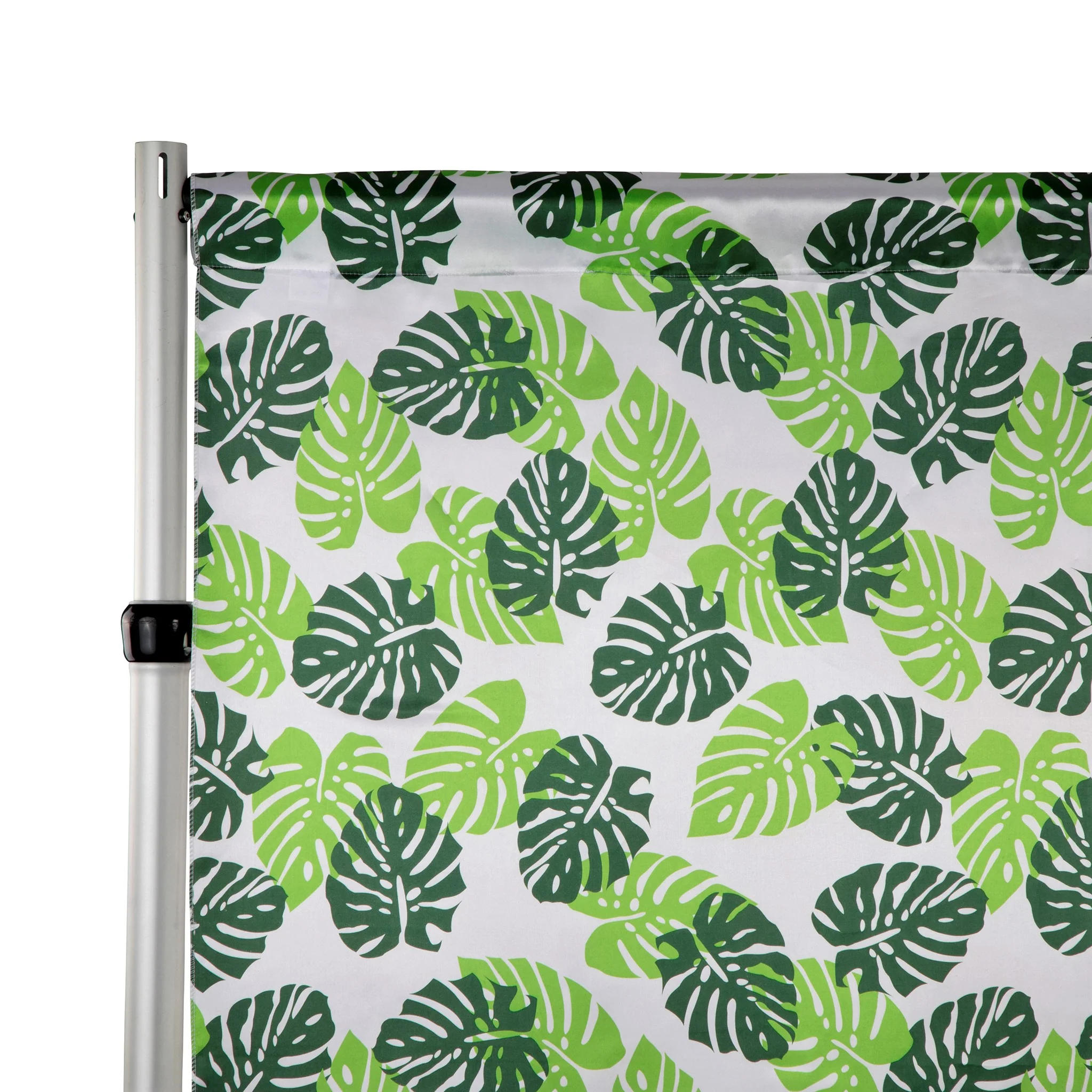 Tropical Palm Leaf Satin 10ft H x 58"W Backdrop Panel/Drape - Image 6