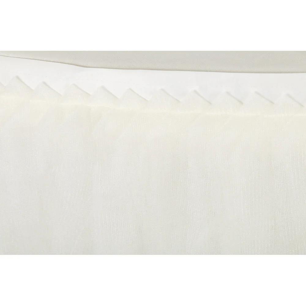Tulle Tutu 17ft Table Skirt - Ivory - Image 2