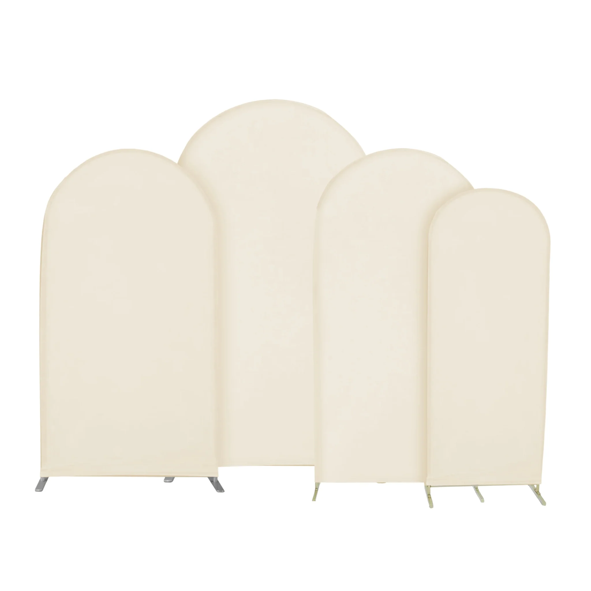 Universal Fit Spandex Covers for All Trio Arch Backdrop Stand (4 pcs)  - Ivory