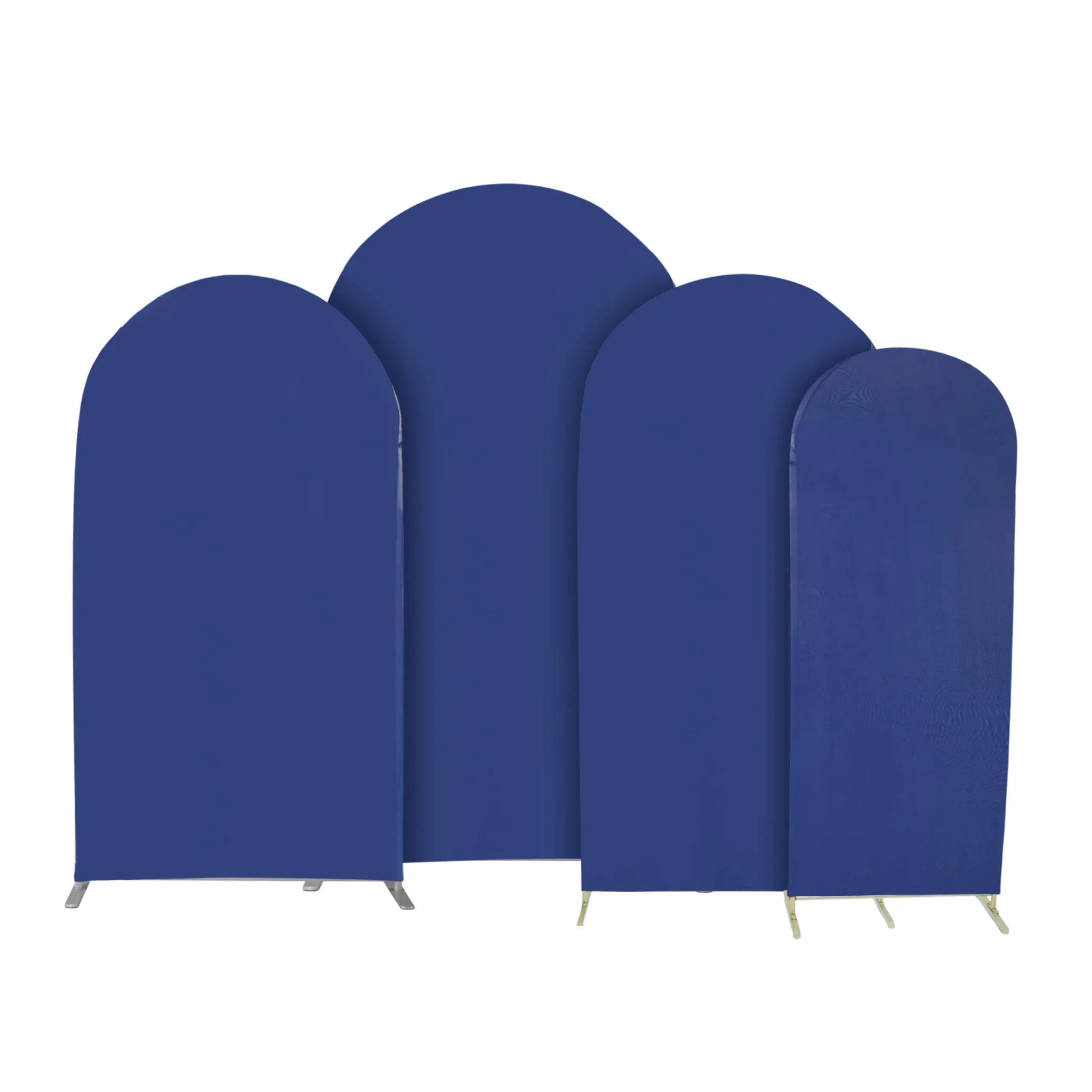 Universal Fit Spandex Covers for All Trio Arch Backdrop Stand (4 pcs)  - Navy Blue