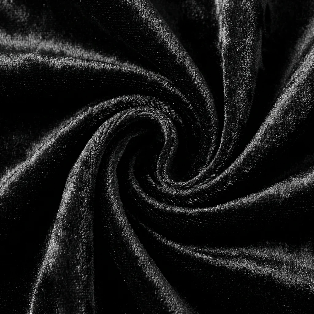 Velvet 10ft H x 52" W Drape/Backdrop Curtain Panel - Black - Image 4