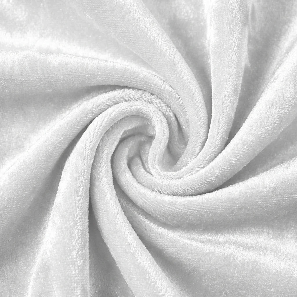 Velvet 10ft H x 52" W Drape/Backdrop Curtain Panel - White - Image 5