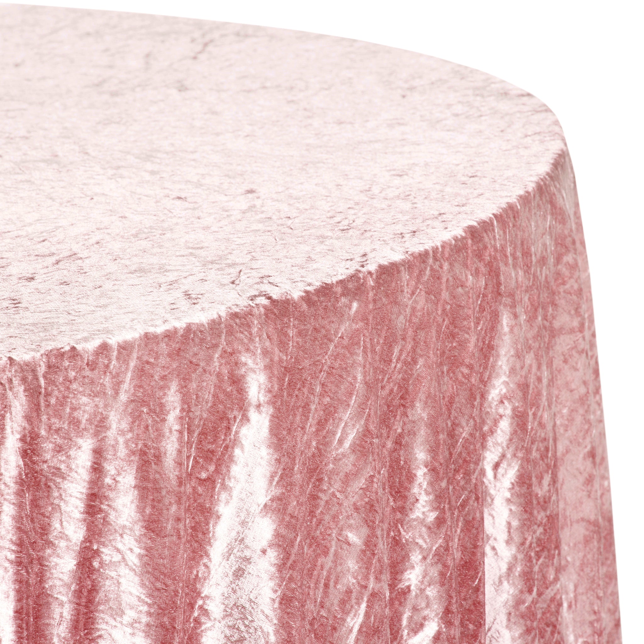 Velvet 120" Round Tablecloth - Dusty Rose/Mauve - Image 4