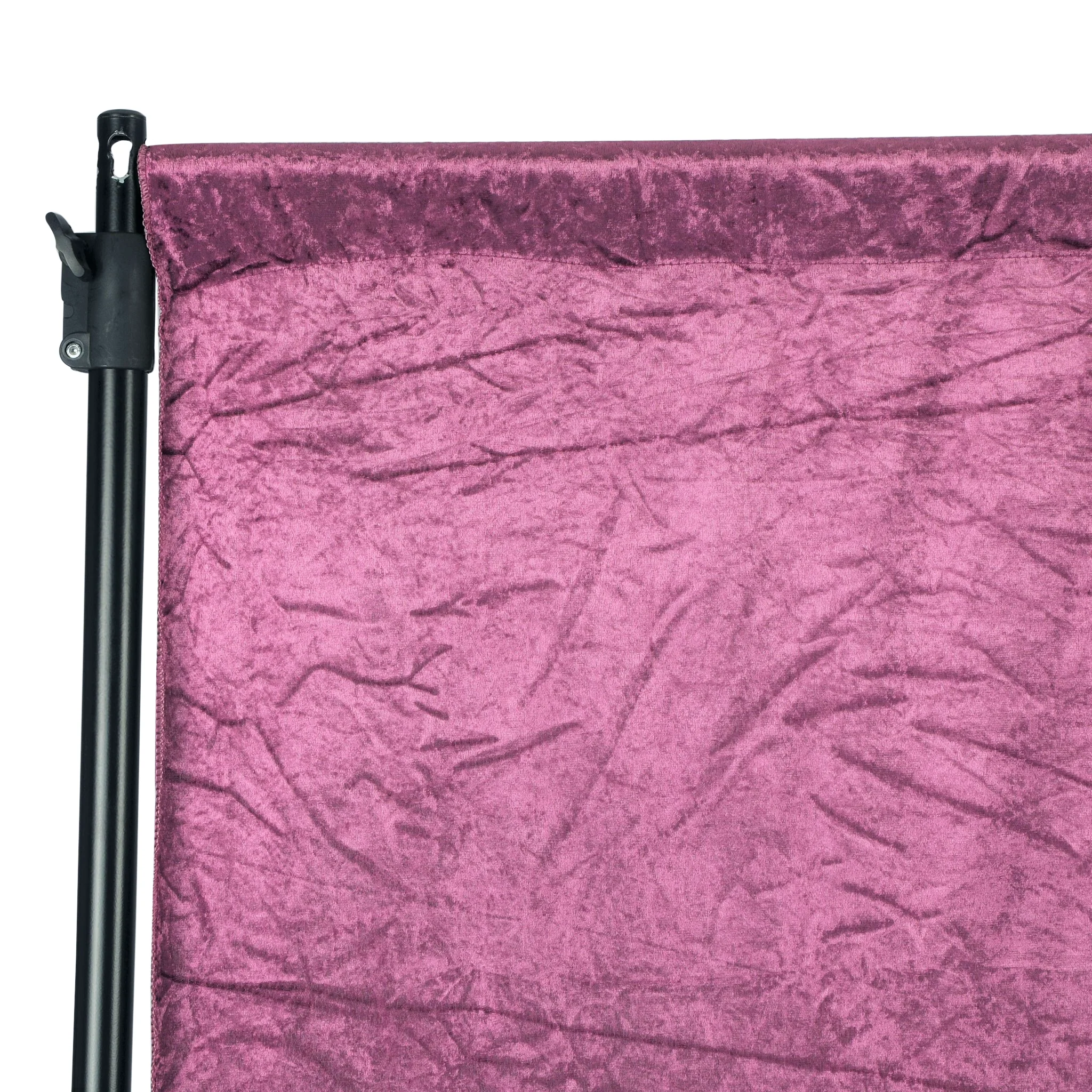 Velvet 12ft H x 52" W Drape/Backdrop Curtain Panel - Violet - Image 2