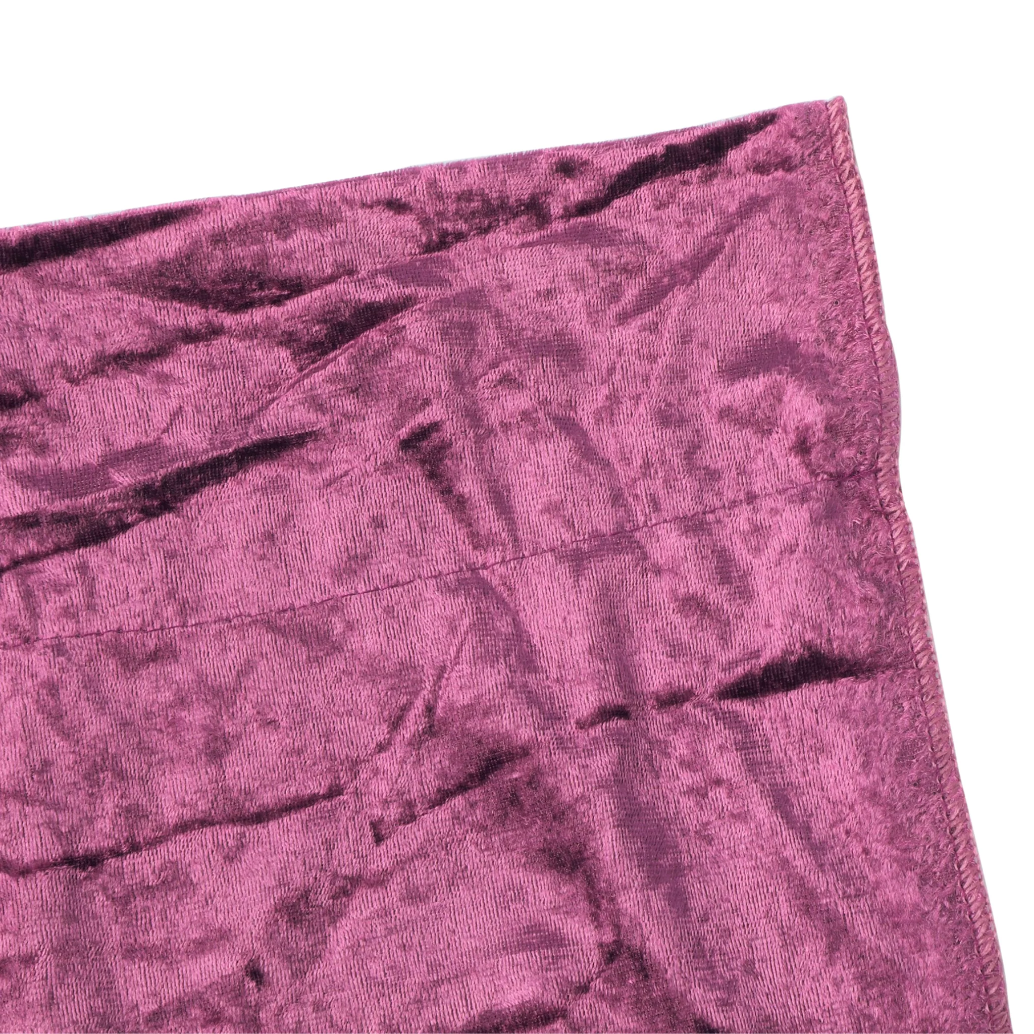 Velvet 12ft H x 52" W Drape/Backdrop Curtain Panel - Violet - Image 3