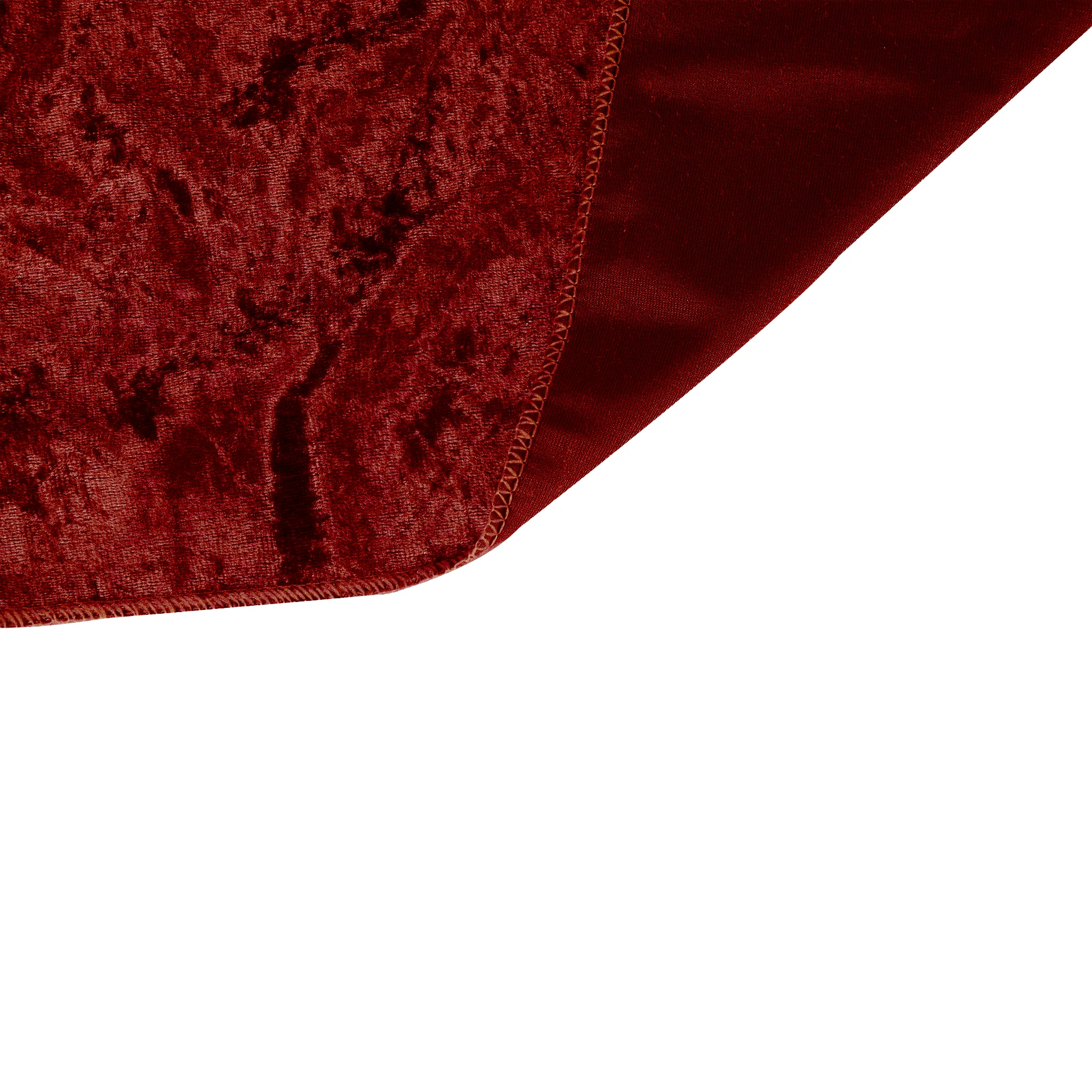 Velvet 10ft H x 52" W Drape/Backdrop Curtain Panel - Apple Red - Image 3