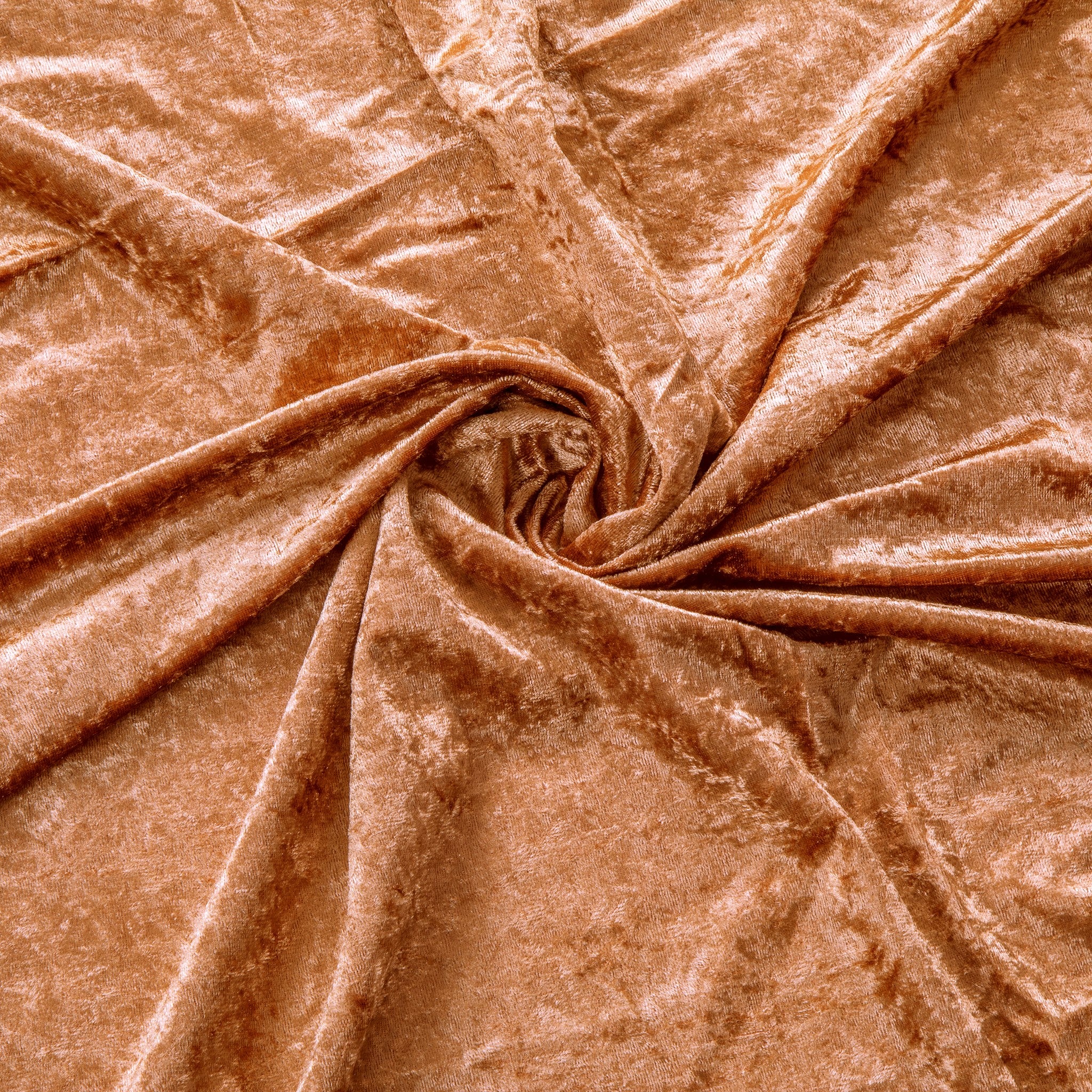 Velvet 12ft H x 52" W Drape/Backdrop Curtain Panel - Terracotta - Image 2