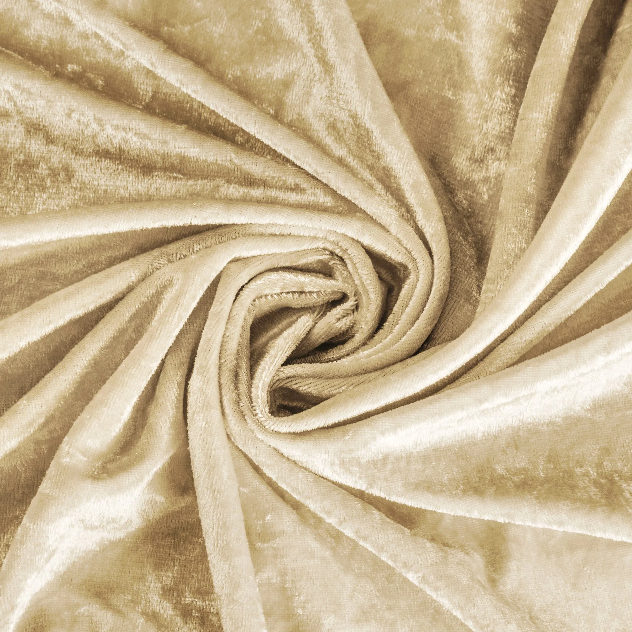 Velvet 132" Round Tablecloth - Champagne - Image 6