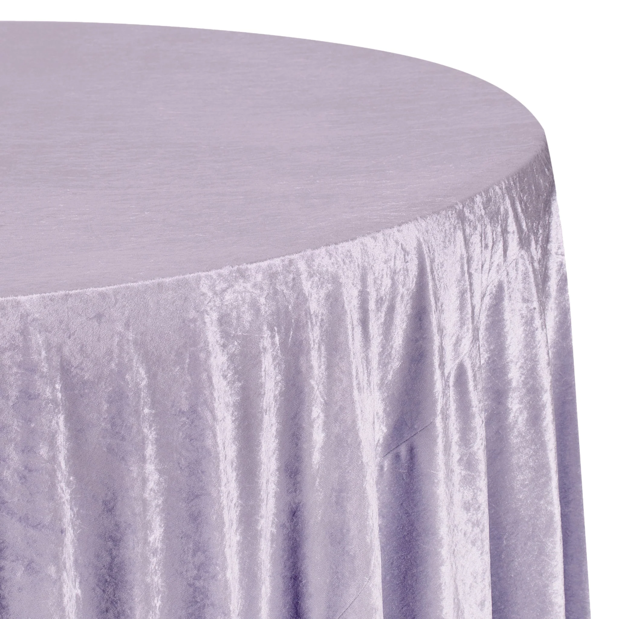 Velvet 132" Round Tablecloth - Victorian Lilac/Wisteria - Image 5