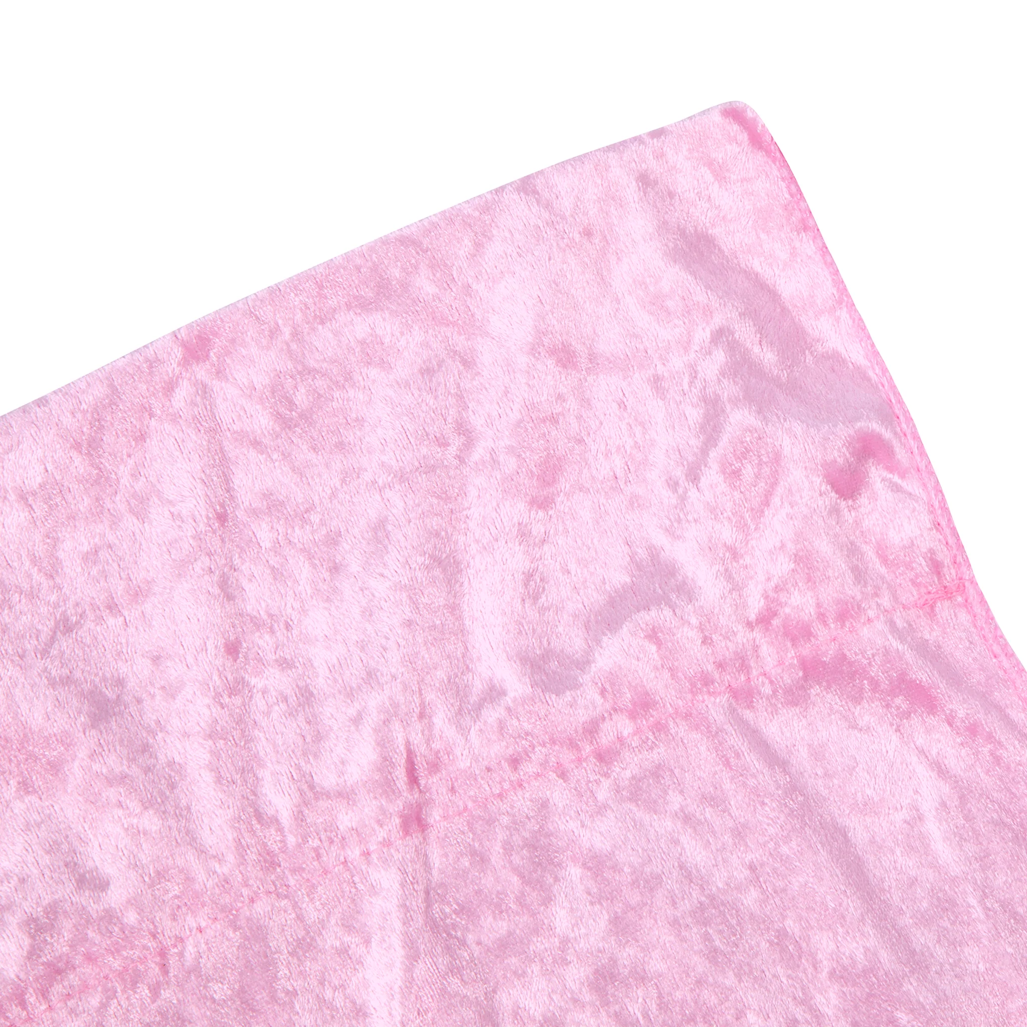 Velvet 14ft H x 52" W Drape/Backdrop Curtain Panel - Pink - Image 5