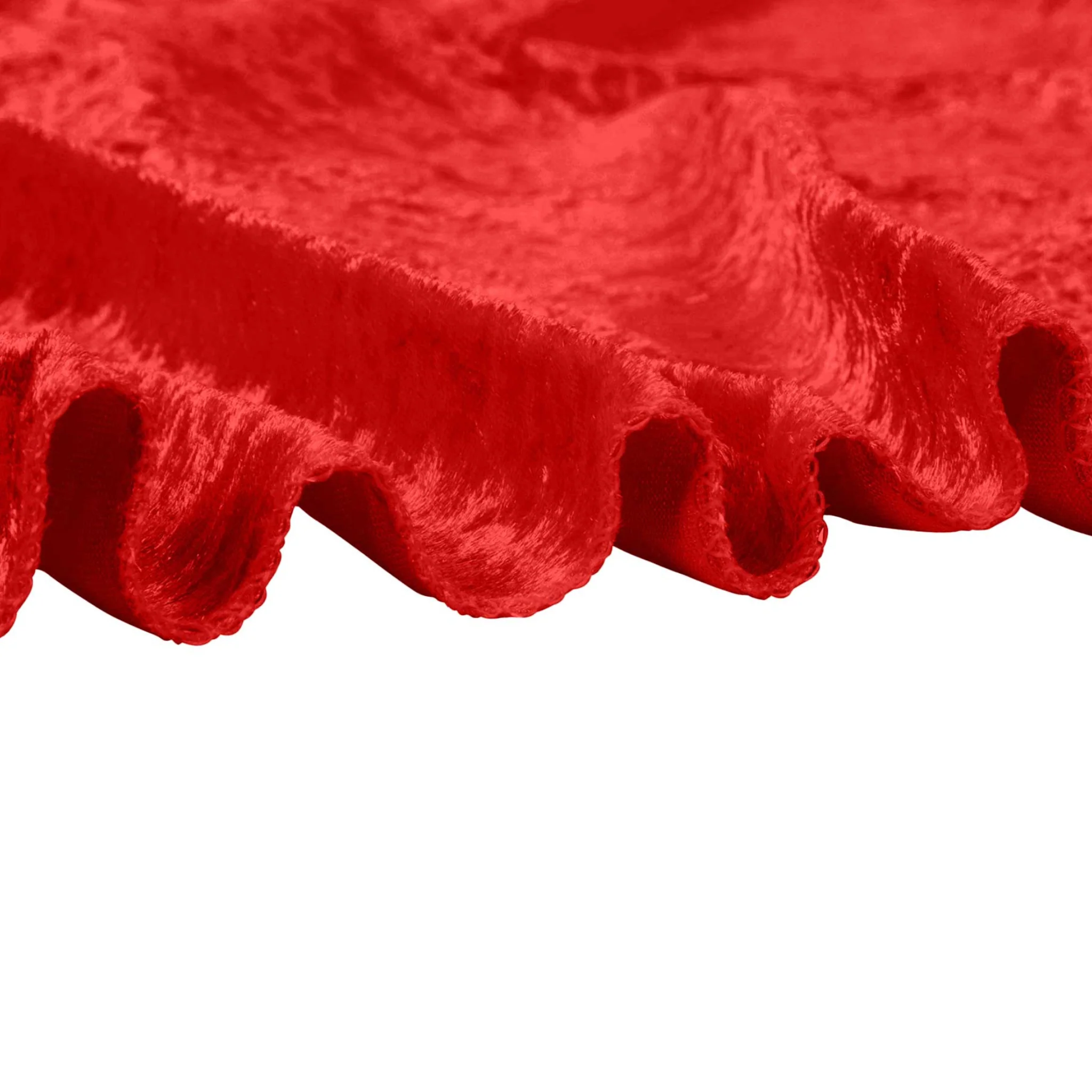 Velvet 14ft H x 52" W Drape/Backdrop Curtain Panel - Red - Image 6