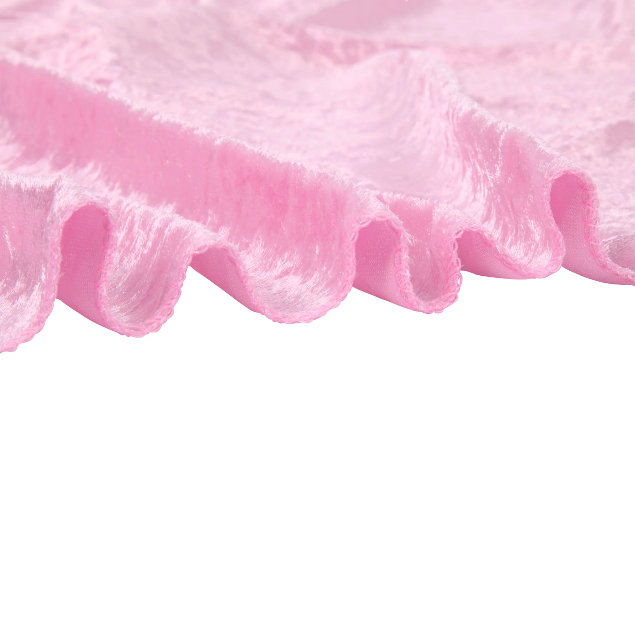Velvet 16ft H x 52" W Drape/Backdrop Curtain Panel - Pink - Image 6