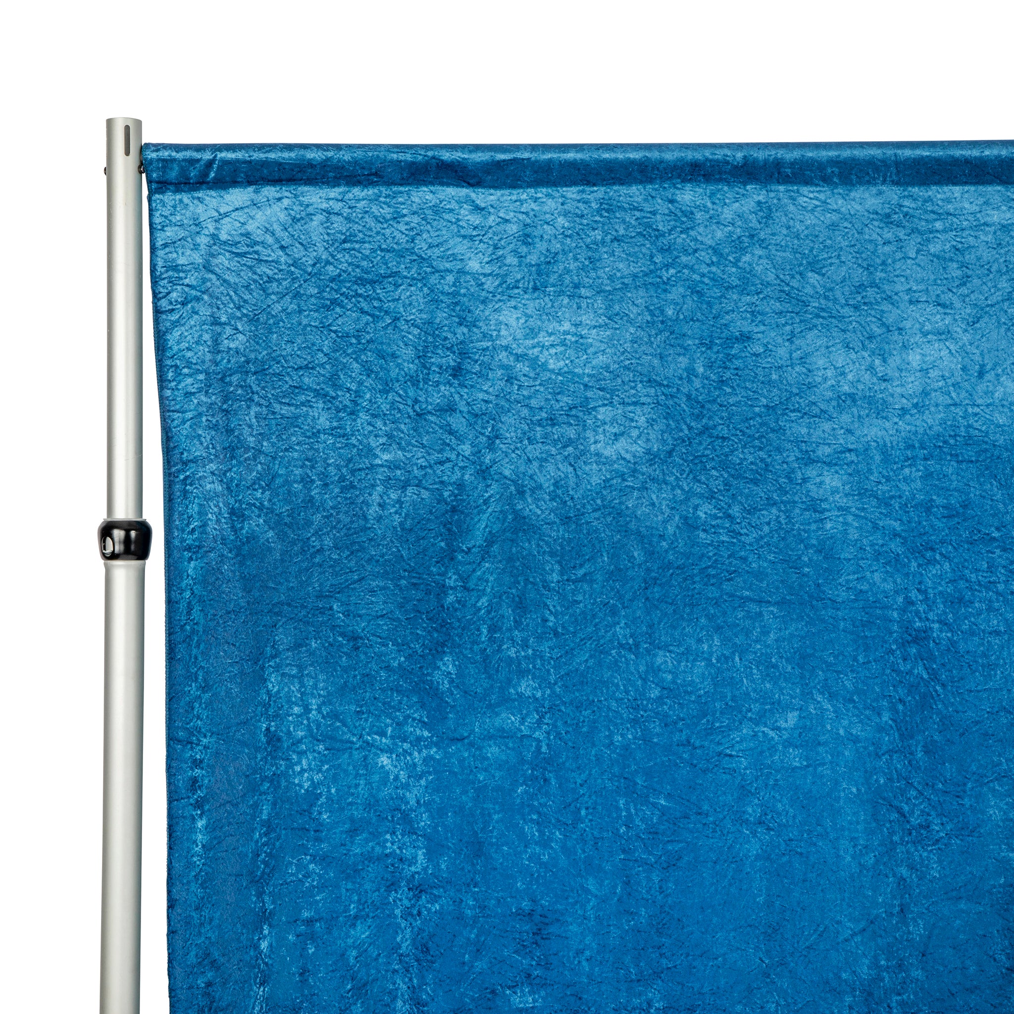 Velvet 18ft H x 52" W Drape/Backdrop Curtain Panel - Dark Teal - Image 5