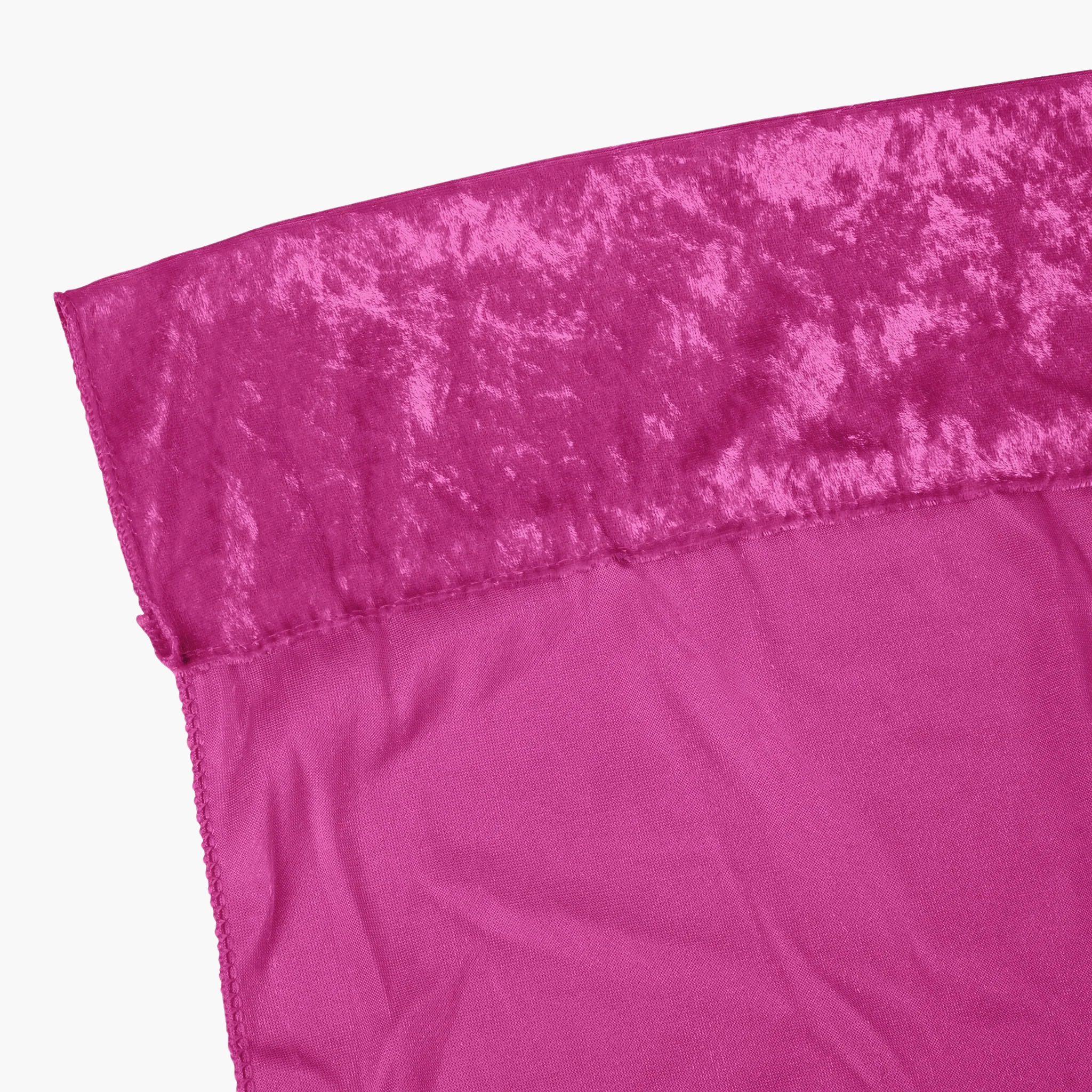 Velvet 18ft H x 52" W Drape/Backdrop Curtain Panel - Magenta - Image 2
