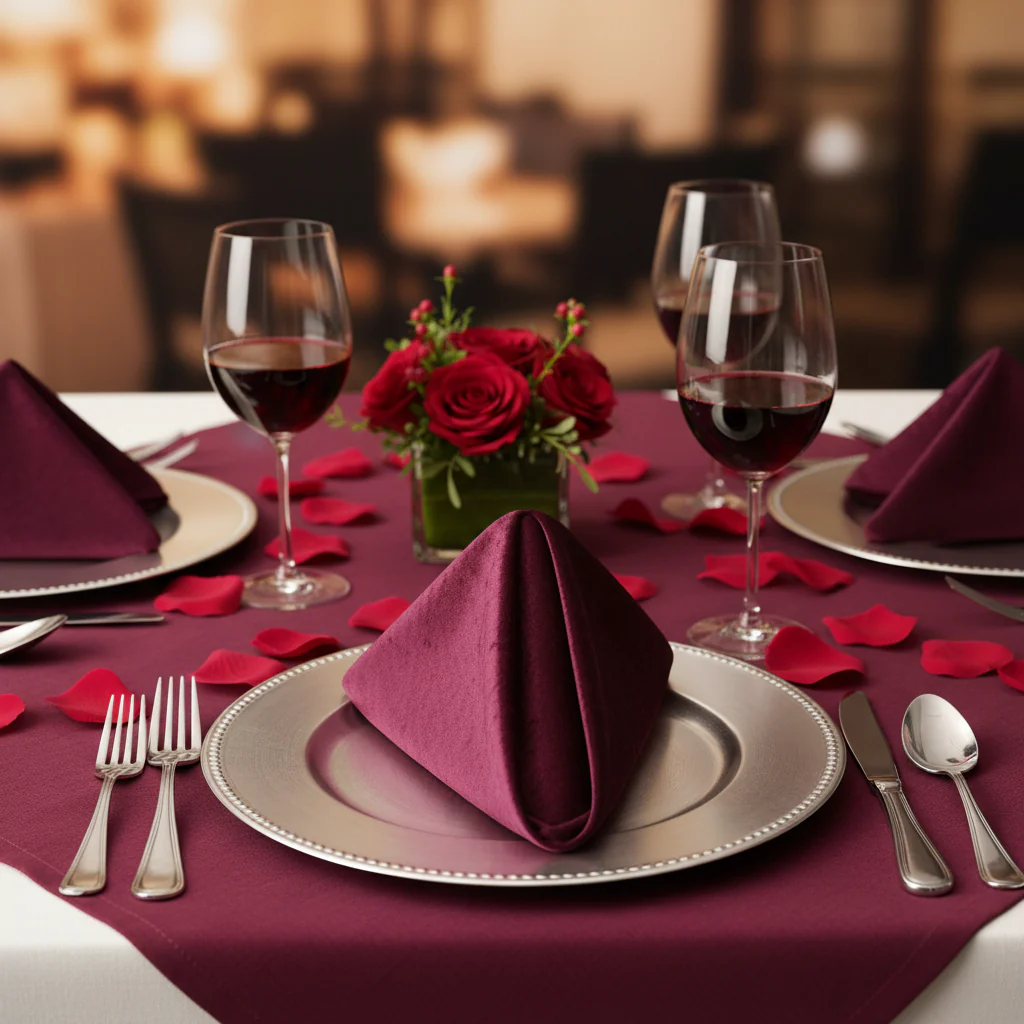 Velvet 20"x20" Linen Napkin - Mulberry