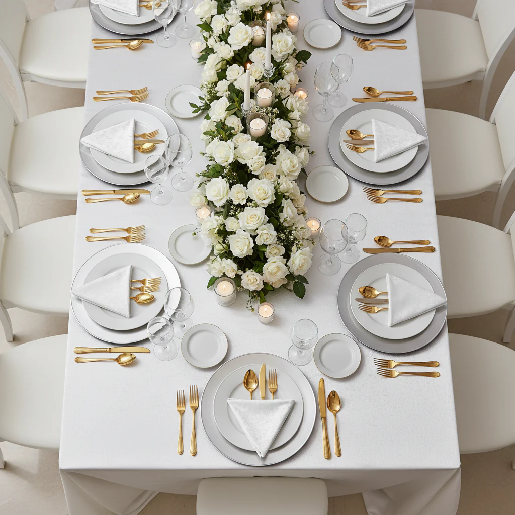 Velvet 20"x20" Linen Napkin - White - Image 3