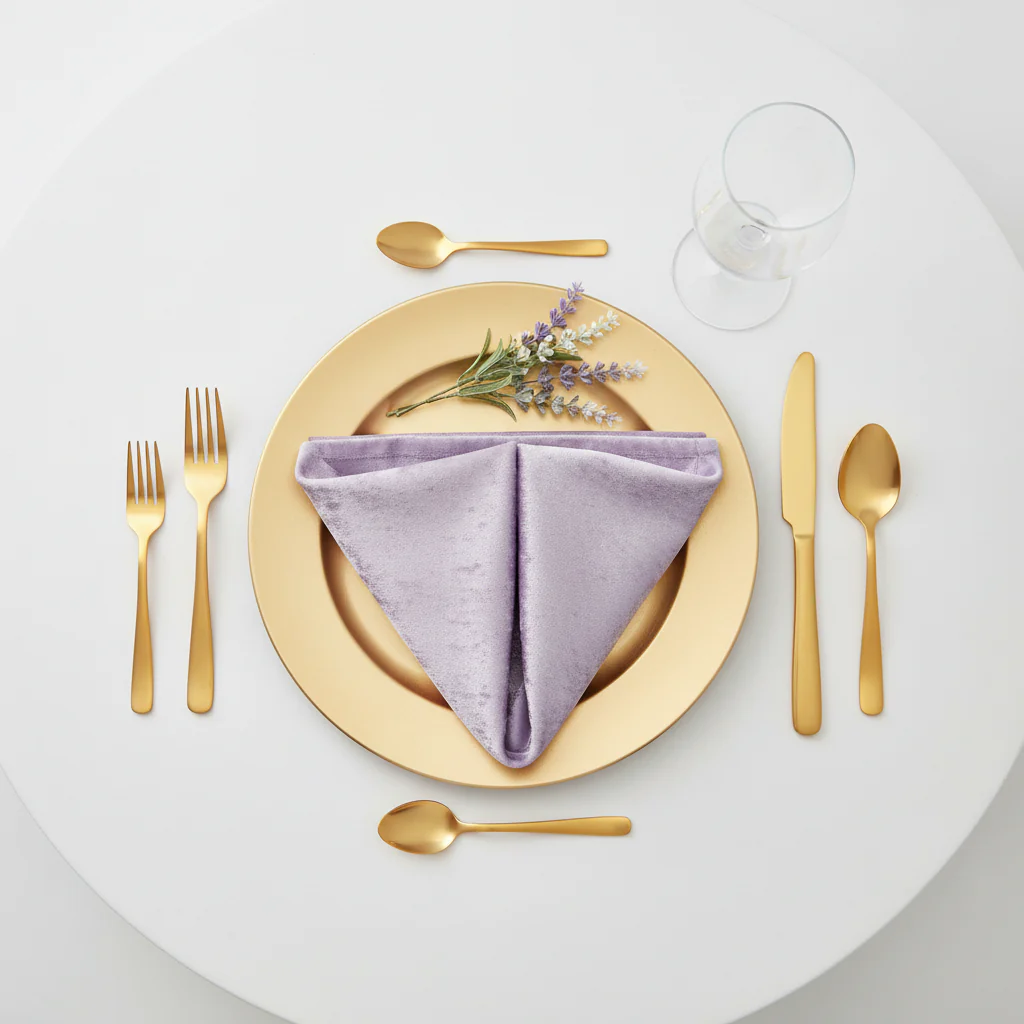 Velvet 20"x20" Linen Napkin - Wisteria - Image 2