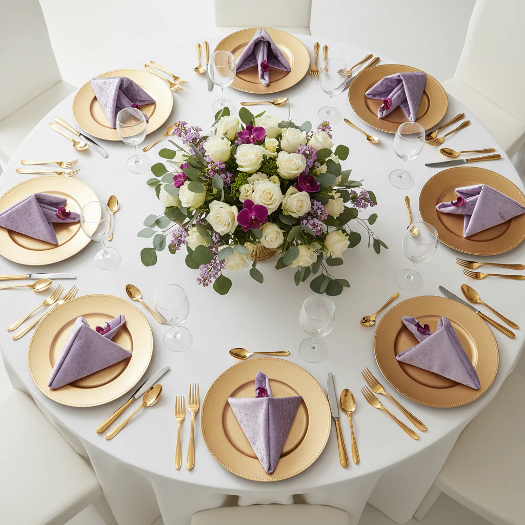 Velvet 20"x20" Linen Napkin - Wisteria - Image 4