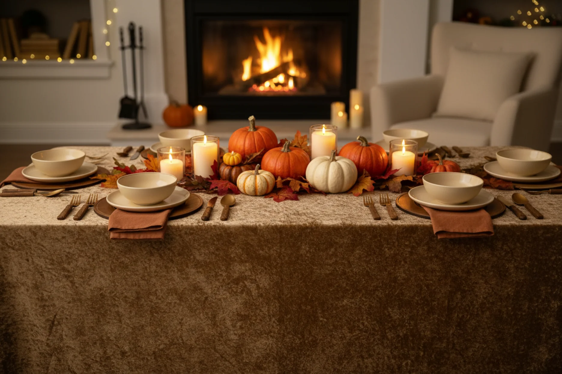 Velvet 90"x132" Rectangular Tablecloth - Mocha Brown - Image 7