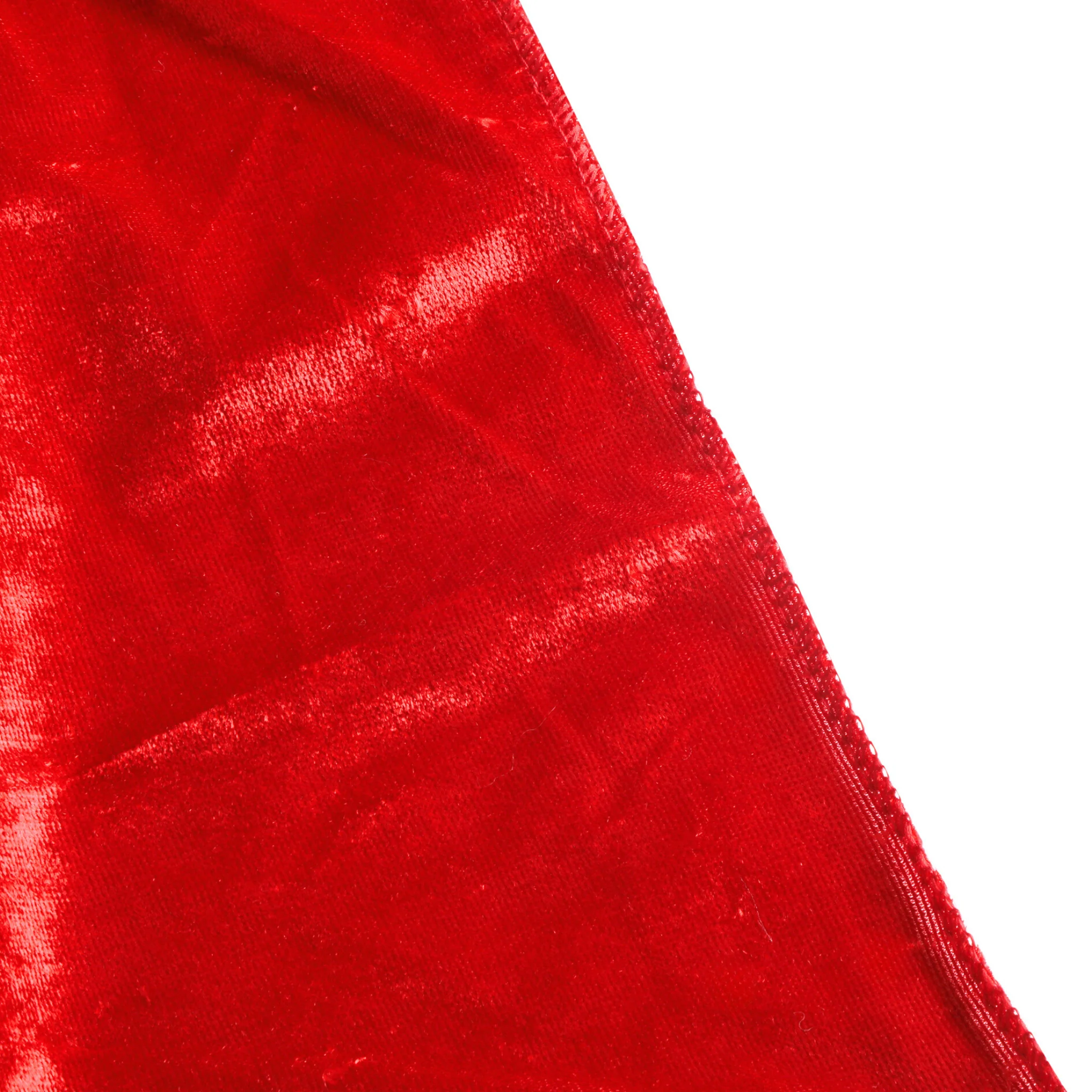 Velvet 90"x132" Rectangular Tablecloth - Red - Image 8