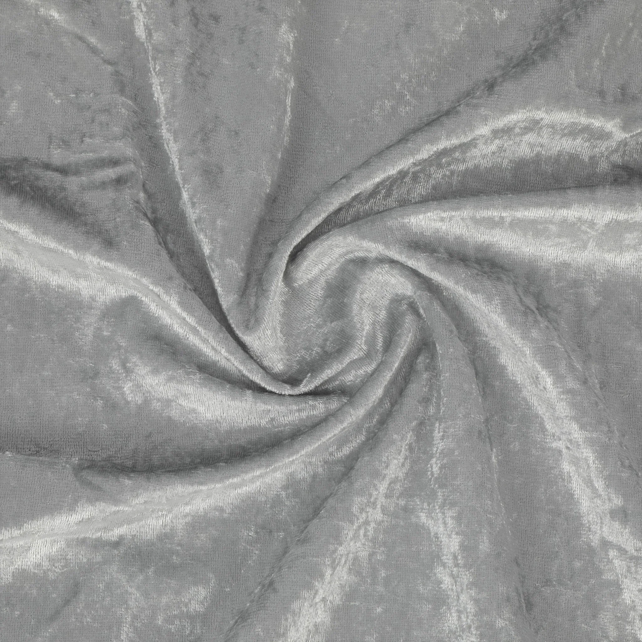 Velvet 90"x132" Rectangular Tablecloth - Silver - Image 4