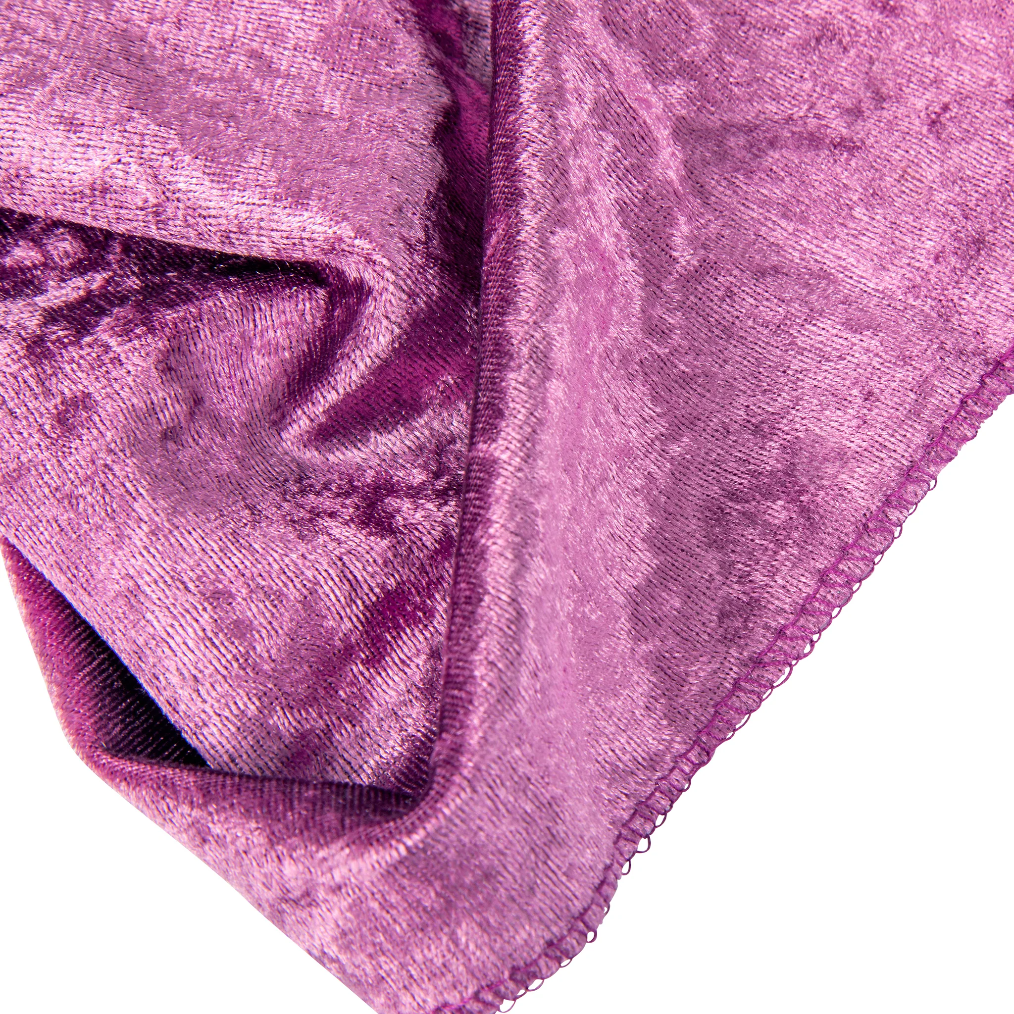 Velvet 90"x132" Rectangular Tablecloth - Violet - Image 5
