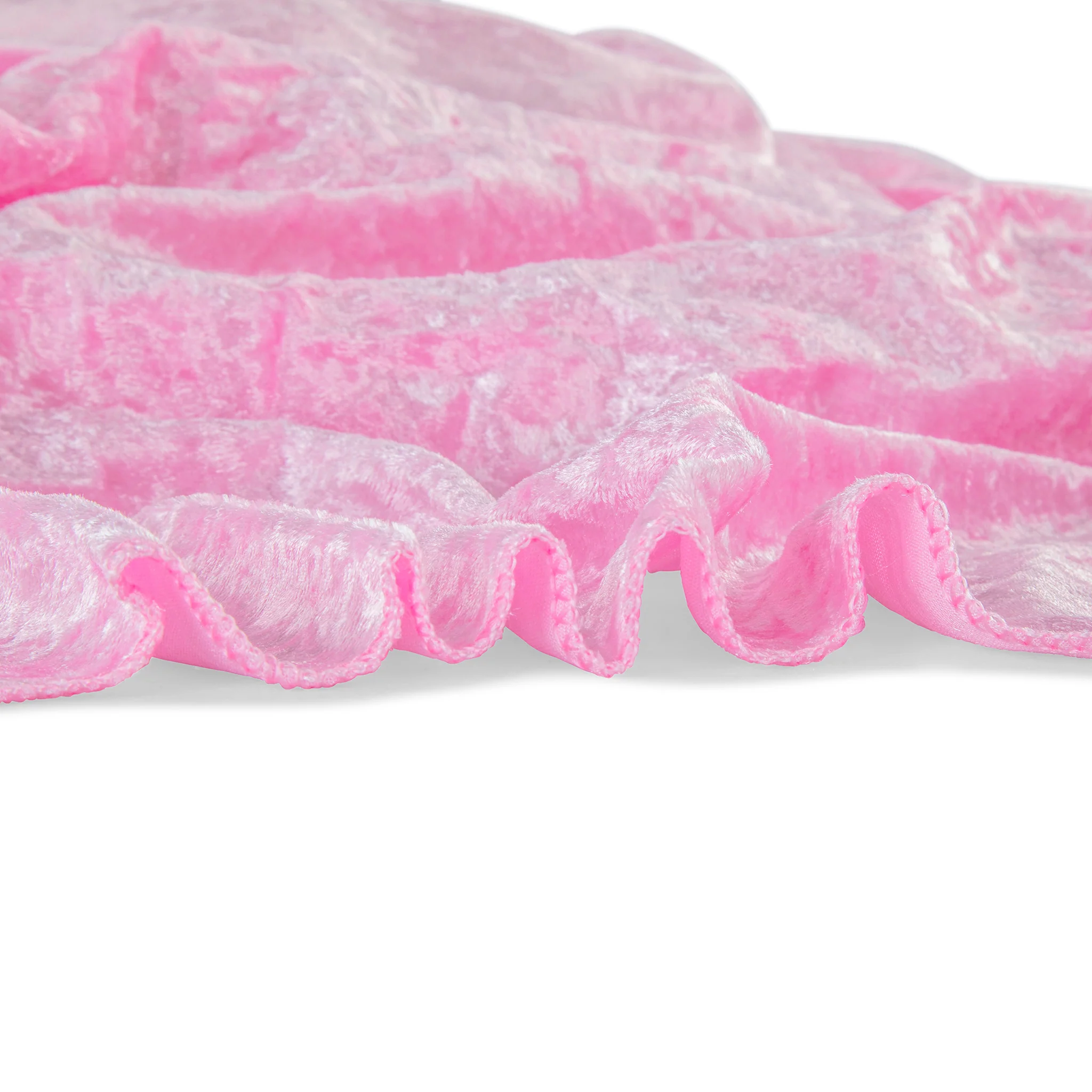 Velvet 90"x156" Rectangular Tablecloth - Pink - Image 7