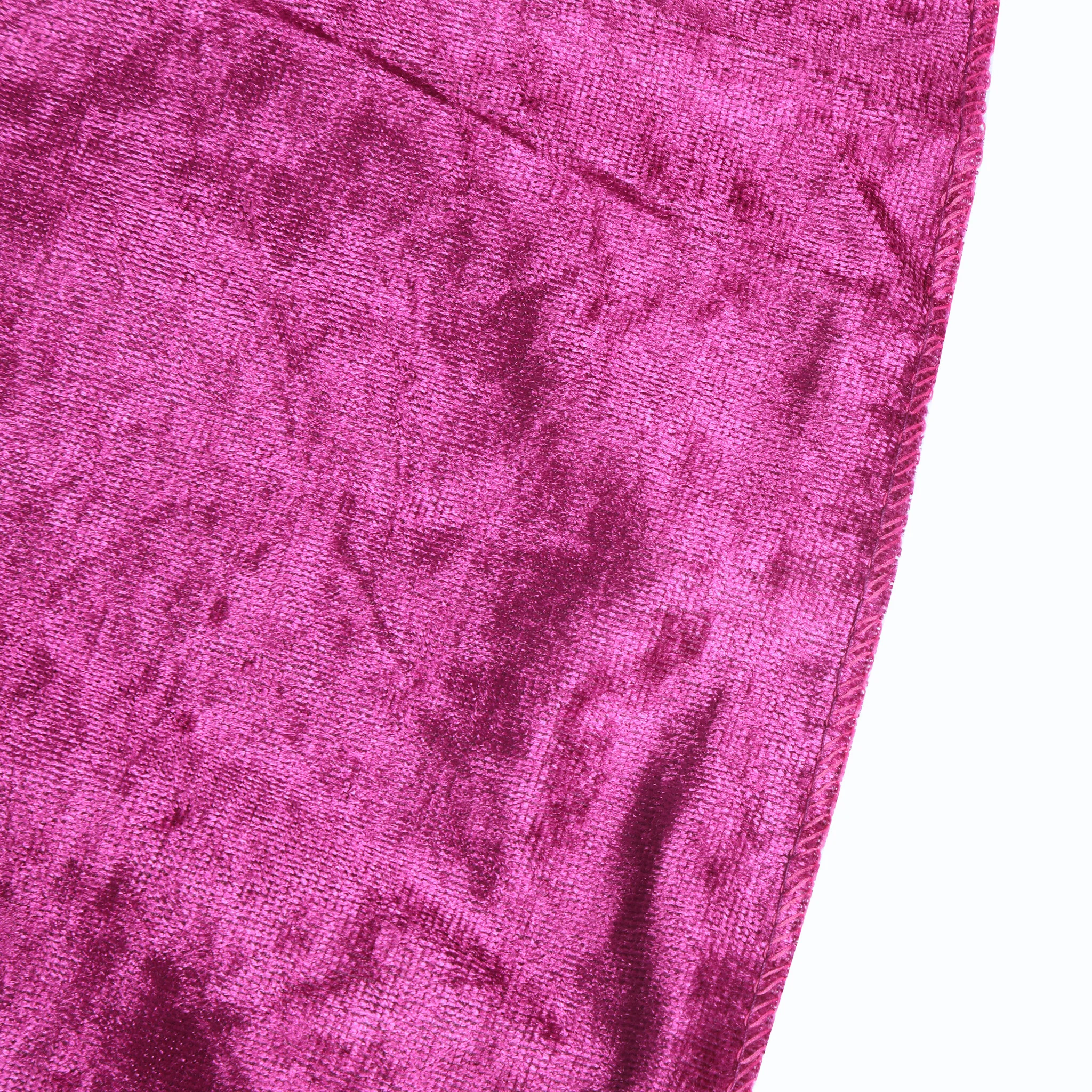Velvet 90"x156" Rectangular Tablecloth - Magenta - Image 6
