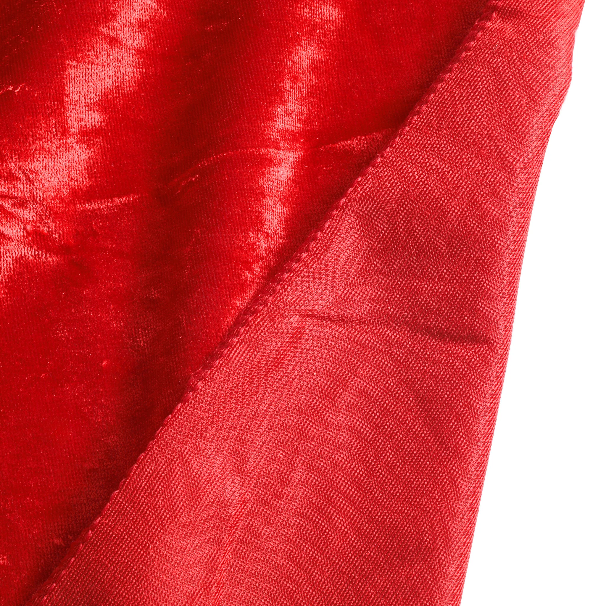 Velvet 90"x156" Rectangular Tablecloth - Red - Image 6