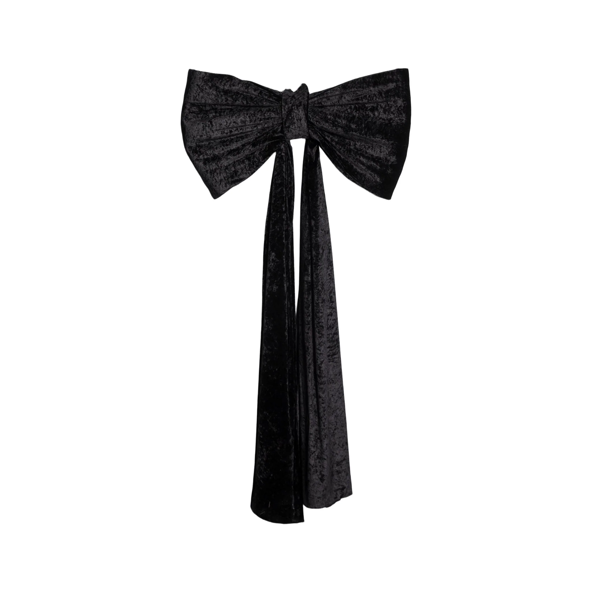 Velvet Giant Fabric Bow for Backdrop - Black - Image 6