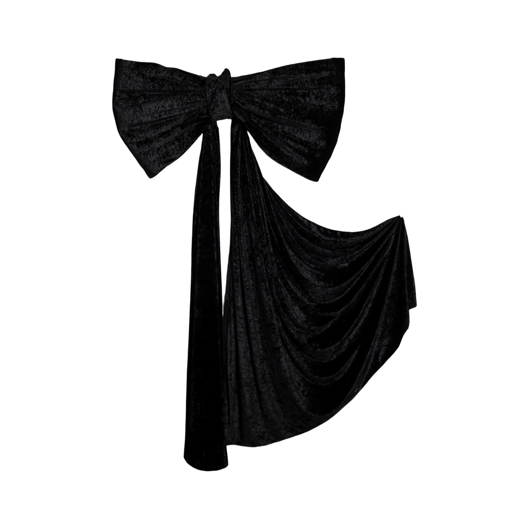 Velvet Giant Fabric Bow for Backdrop - Black - Image 7