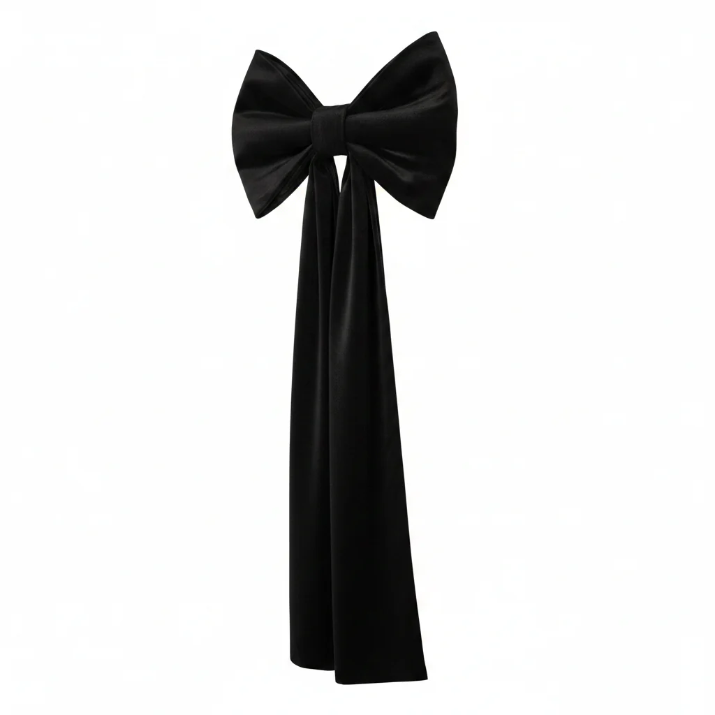 Velvet Giant Fabric Bow for Backdrop - Black - Image 8