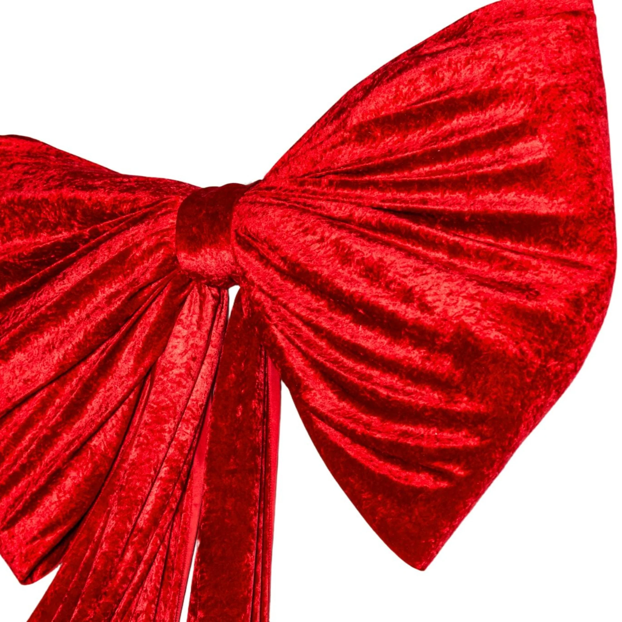 Velvet Giant Fabric Bow for Backdrop - Apple Red - Image 4