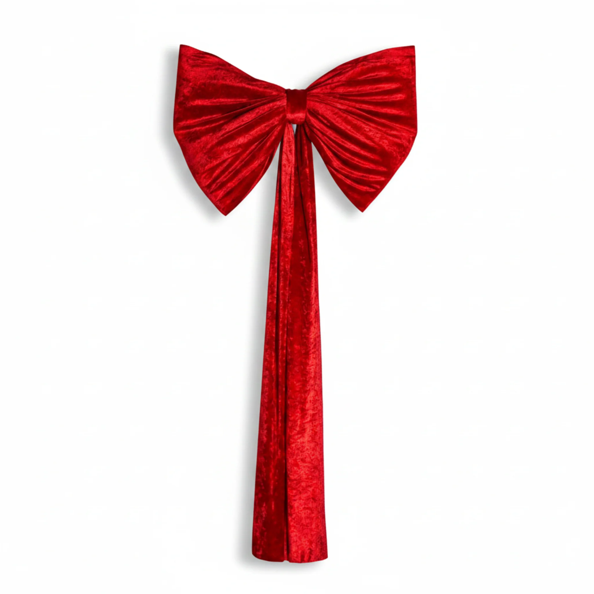 Velvet Giant Fabric Bow for Backdrop - Apple Red - Image 6