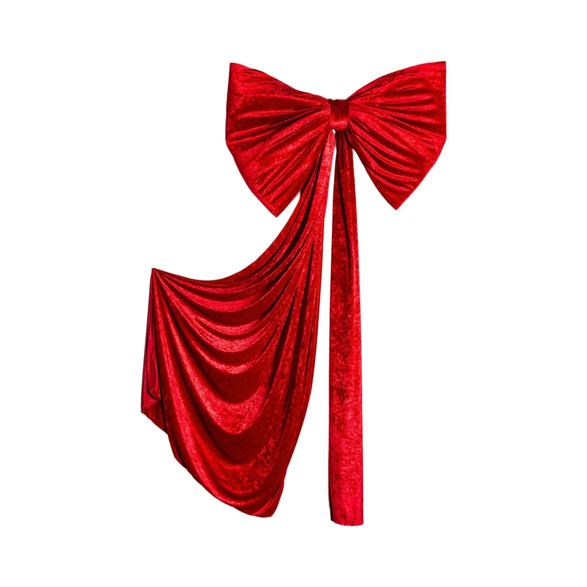Velvet Giant Fabric Bow for Backdrop - Apple Red - Image 8