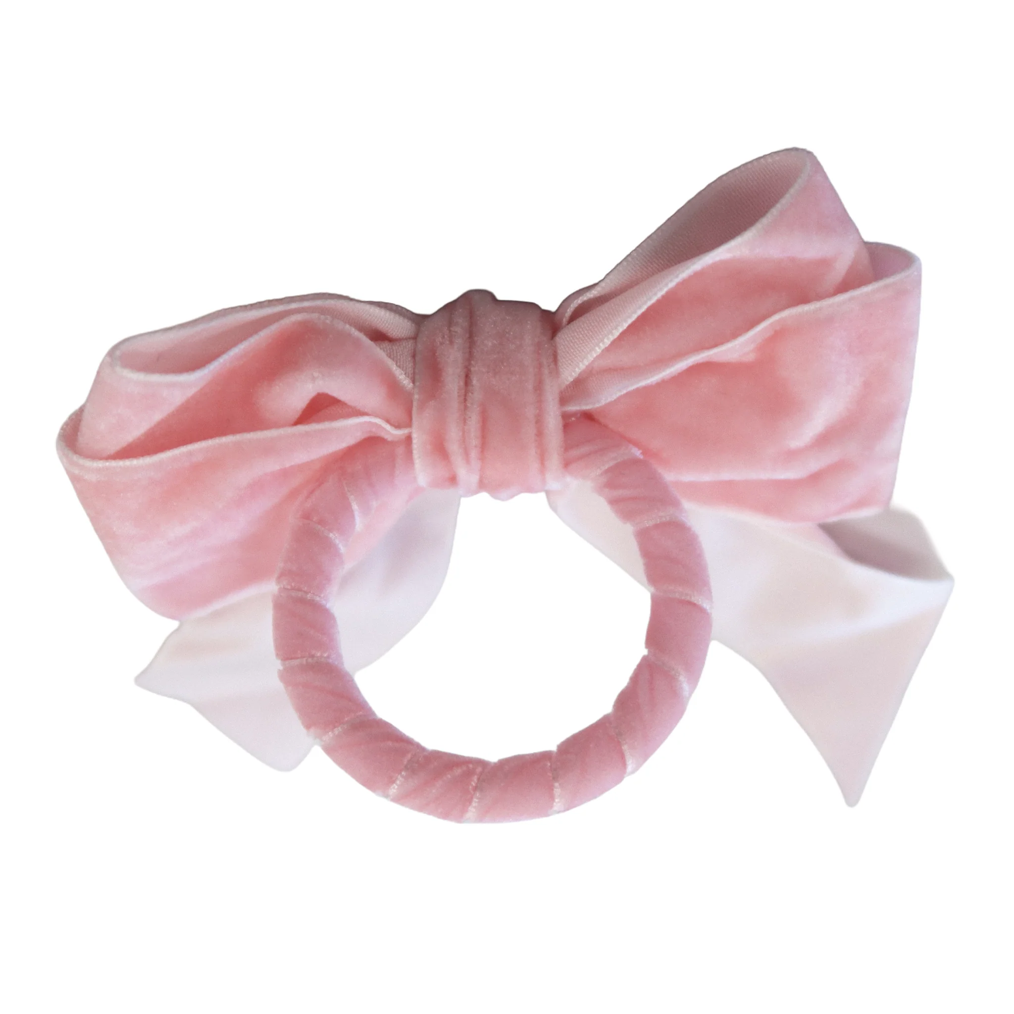 10 pc/pk Velvet Bow-Tie Napkin Ring - Pink - Image 8