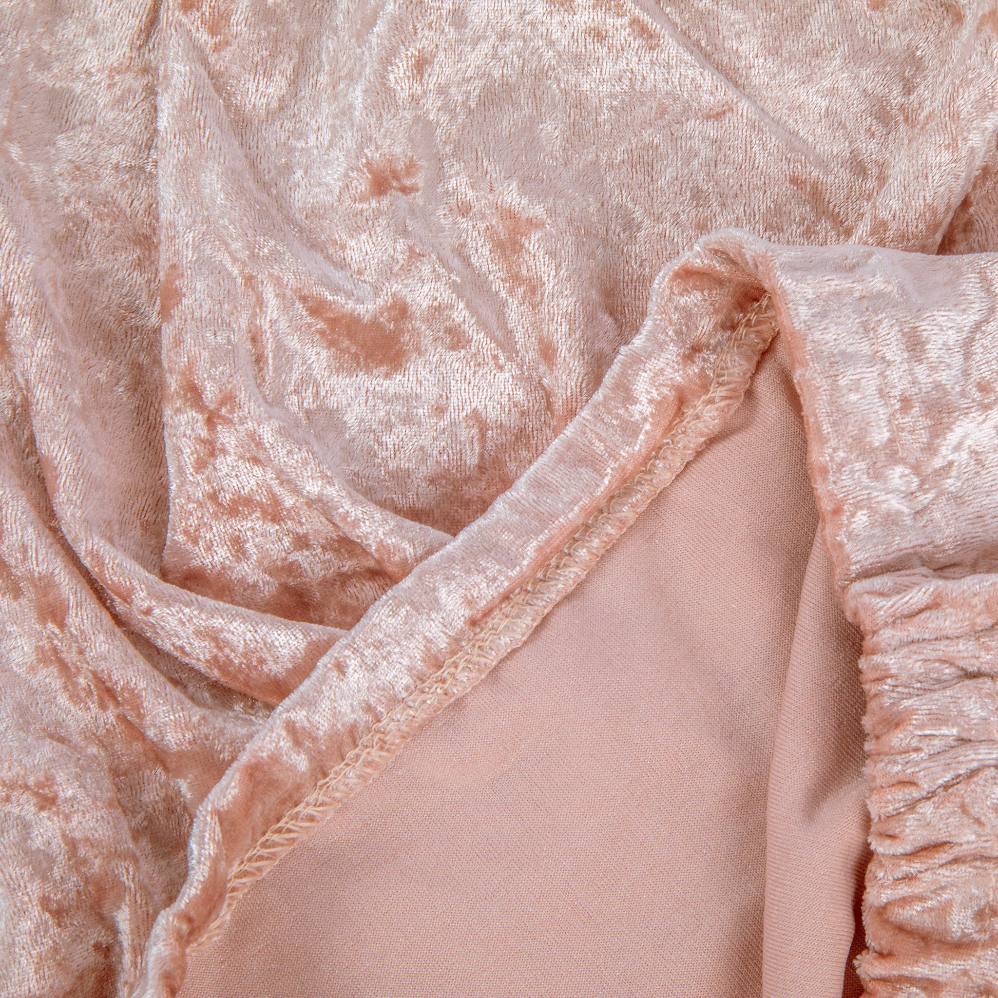 Velvet Covers for Metal Cylinder Pedestal Stands 5 pcs/set - Blush/Rose Gold - Image 3