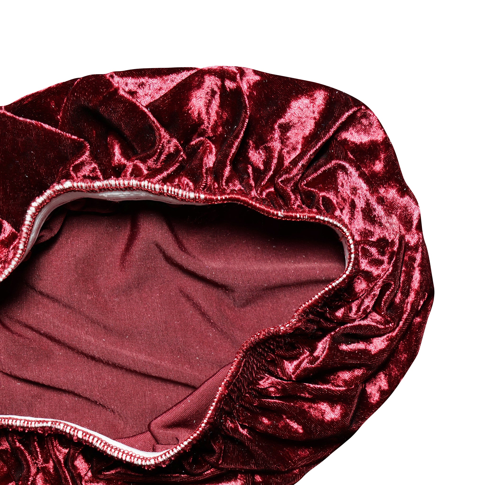 5 pcs/pk Velvet Spandex Chiavari Seat Pad Cover - Burgundy - Image 4