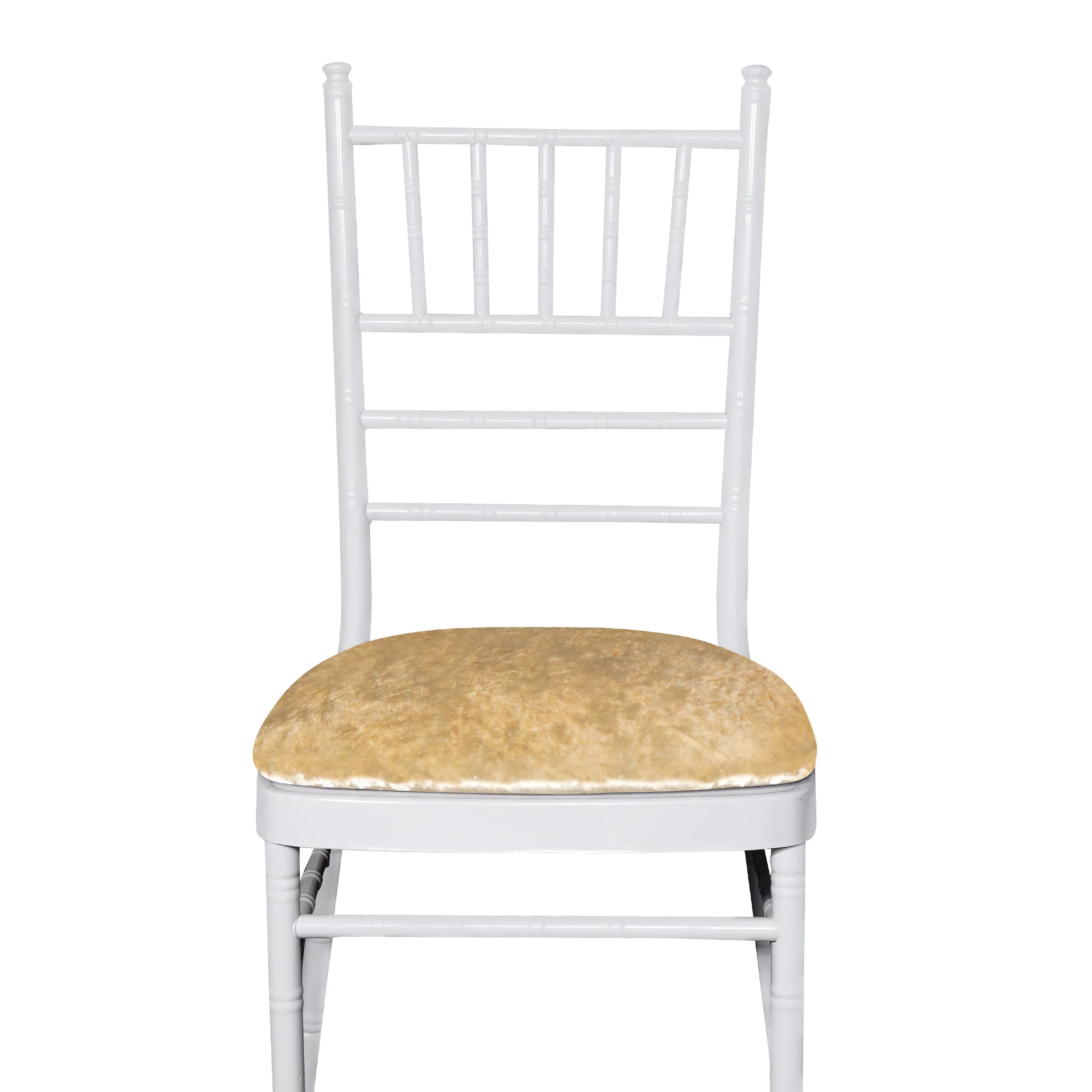 5 pcs/pk Velvet Spandex Chiavari Seat Pad Cover - Champagne - Image 5