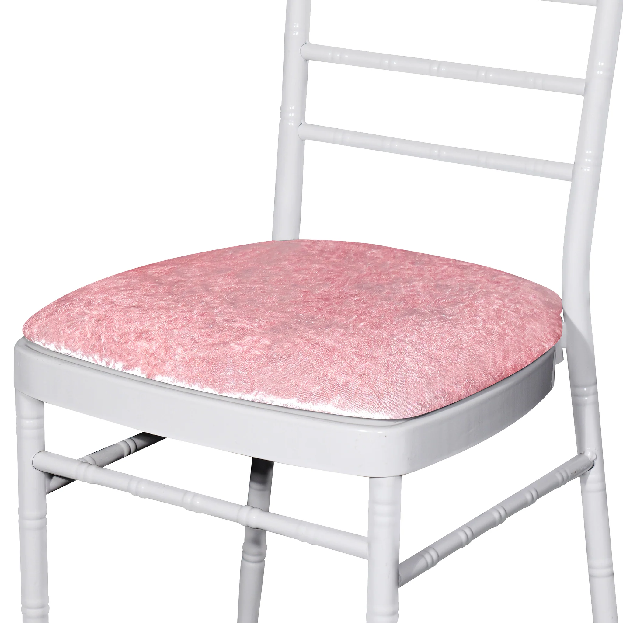5 pcs/pk Velvet Spandex Chiavari Seat Pad Cover - Dusty Rose/Mauve - Image 6