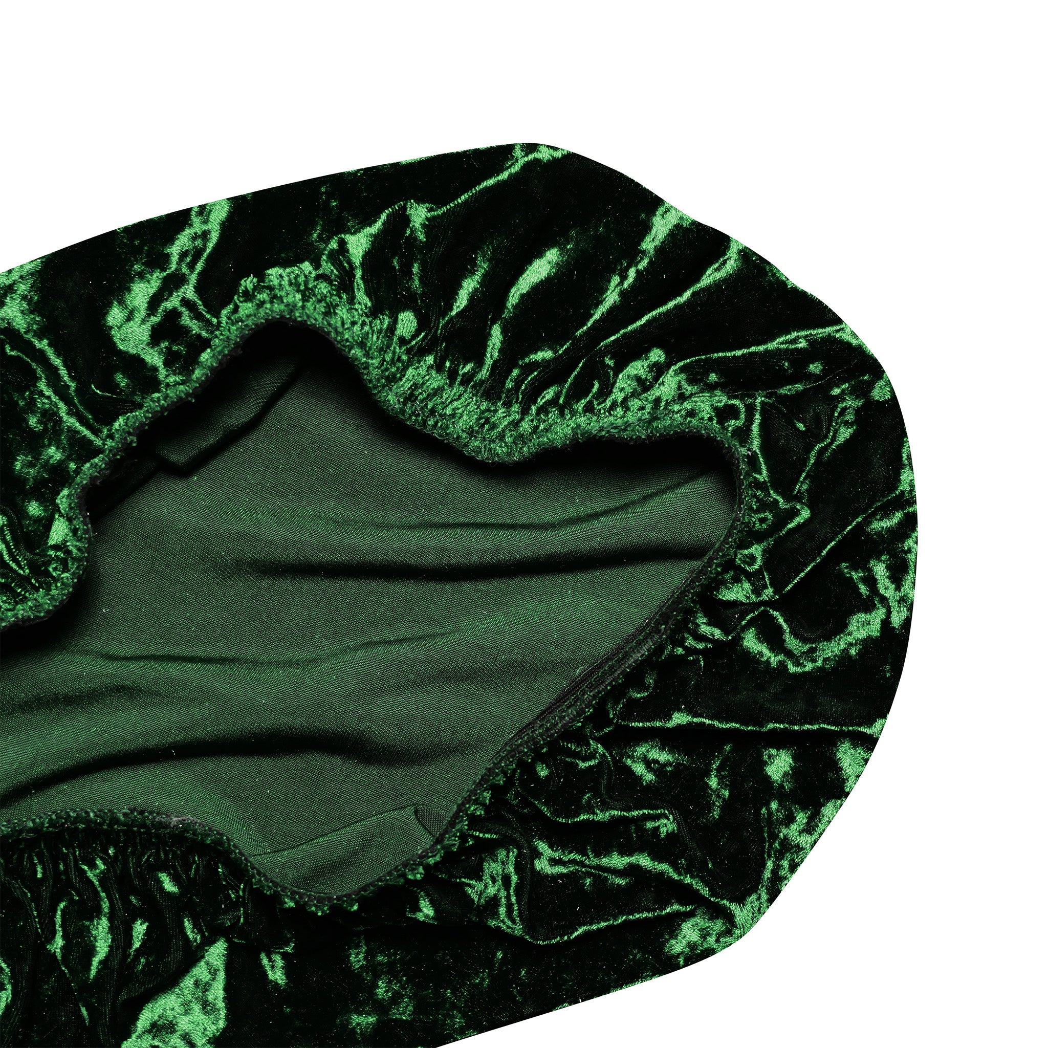 5 pcs/pk Velvet Spandex Chiavari Seat Pad Cover - Emerald Green - Image 4