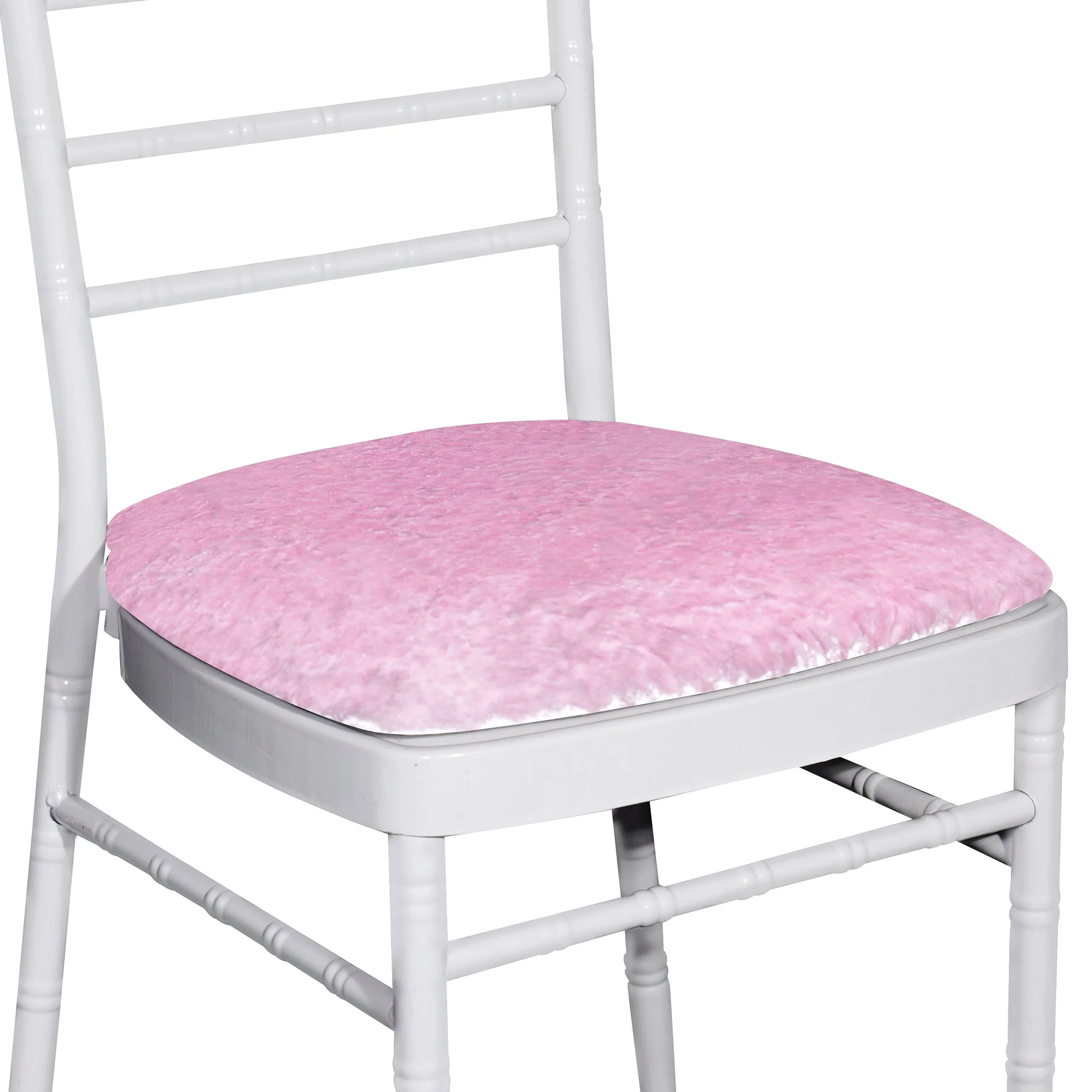 5 pcs/pk Velvet Spandex Chiavari Seat Pad Cover - Pink - Image 7