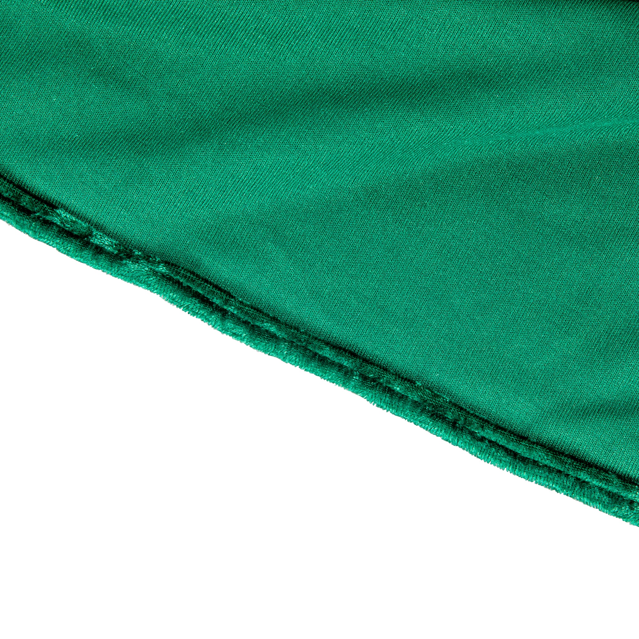 Velvet Spandex Cocktail Table Cover 32" Round - Emerald Green - Image 6