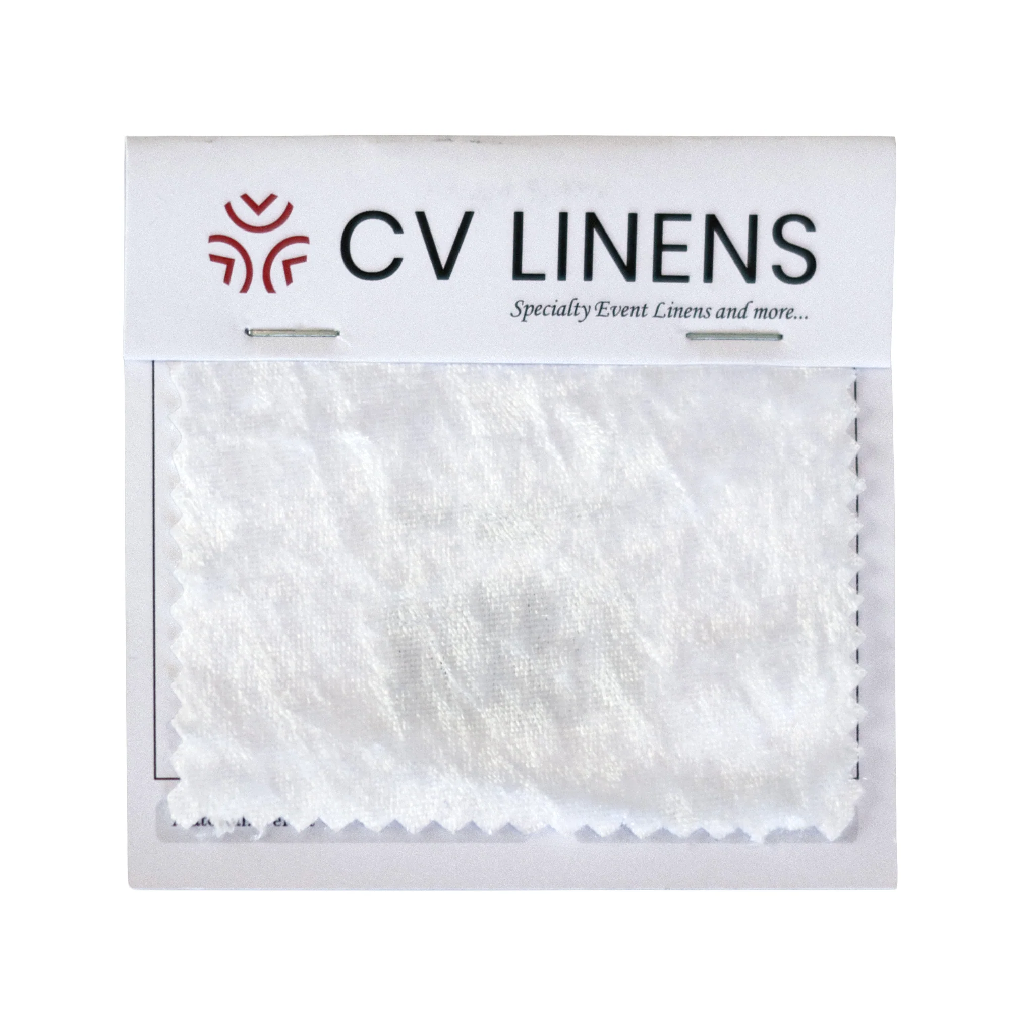 Velvet Swatch Card - White